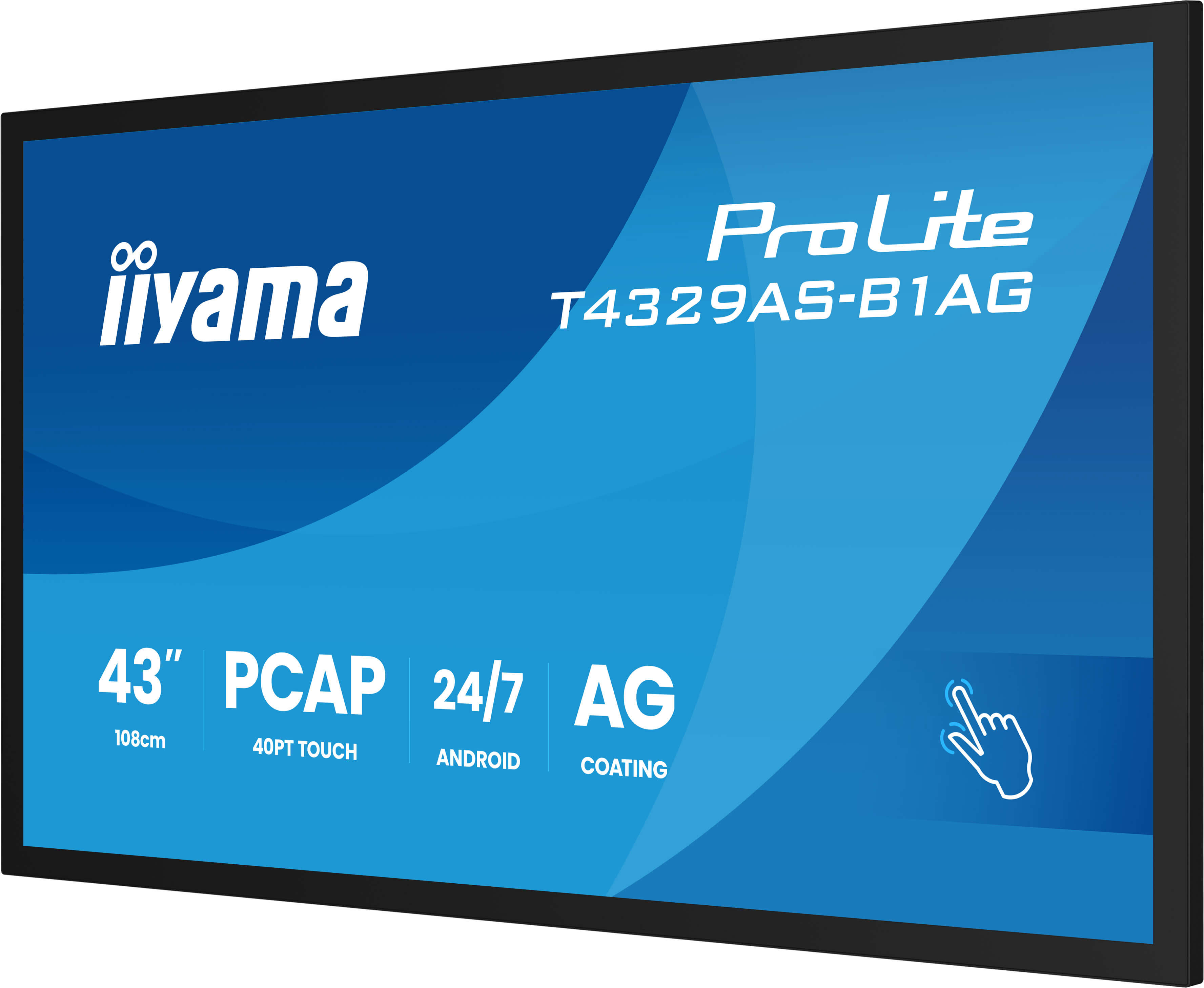 iiyama ProLite T4329AS-B1AG | Interaktives 43" All-in-One Touchdisplay für Meeting- & Huddle Rooms