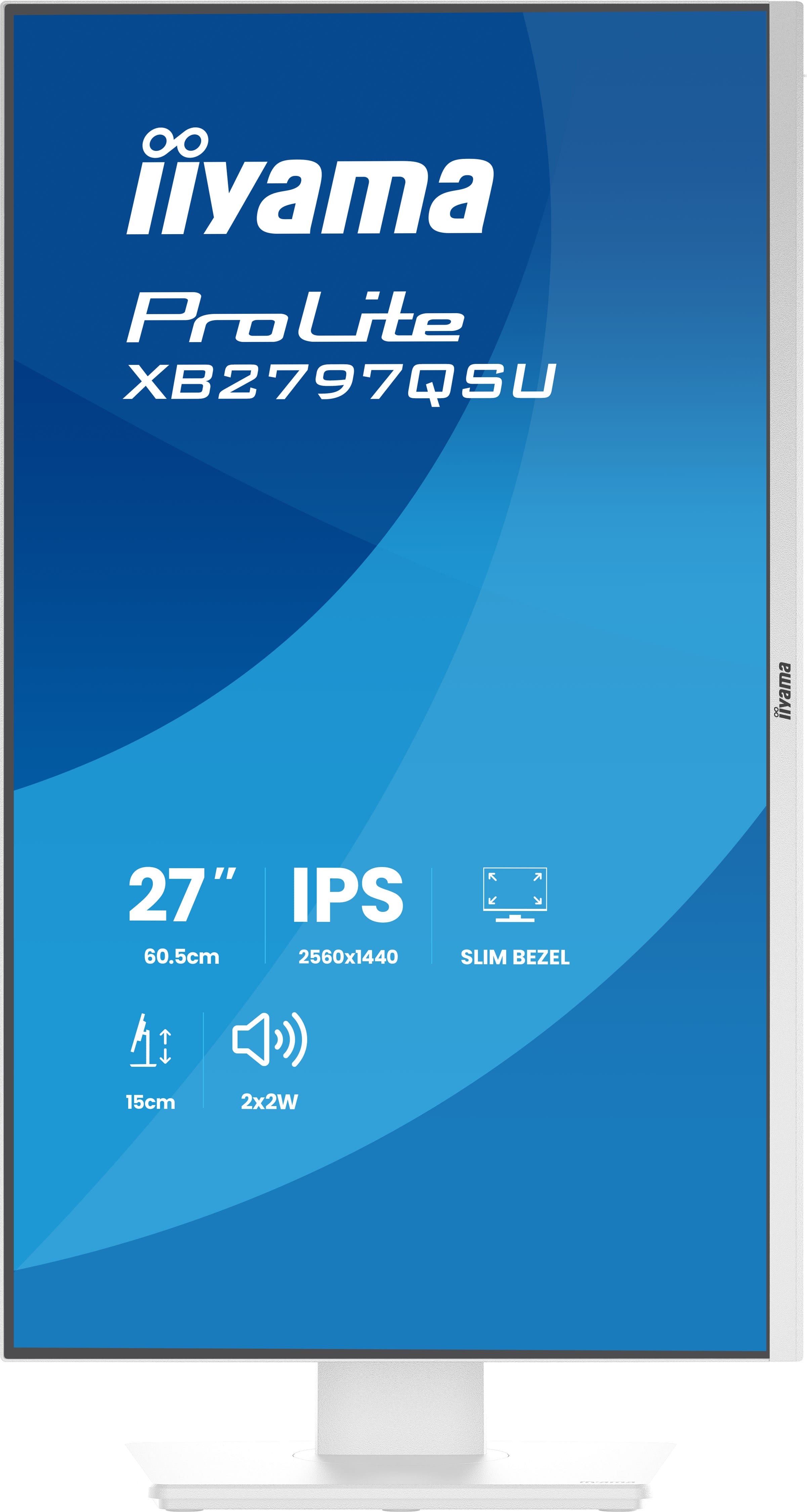 Iiyama ProLite XB2797QSU-W1 | 27" QHD IPS Monitor ergonomisch & USB-Hub