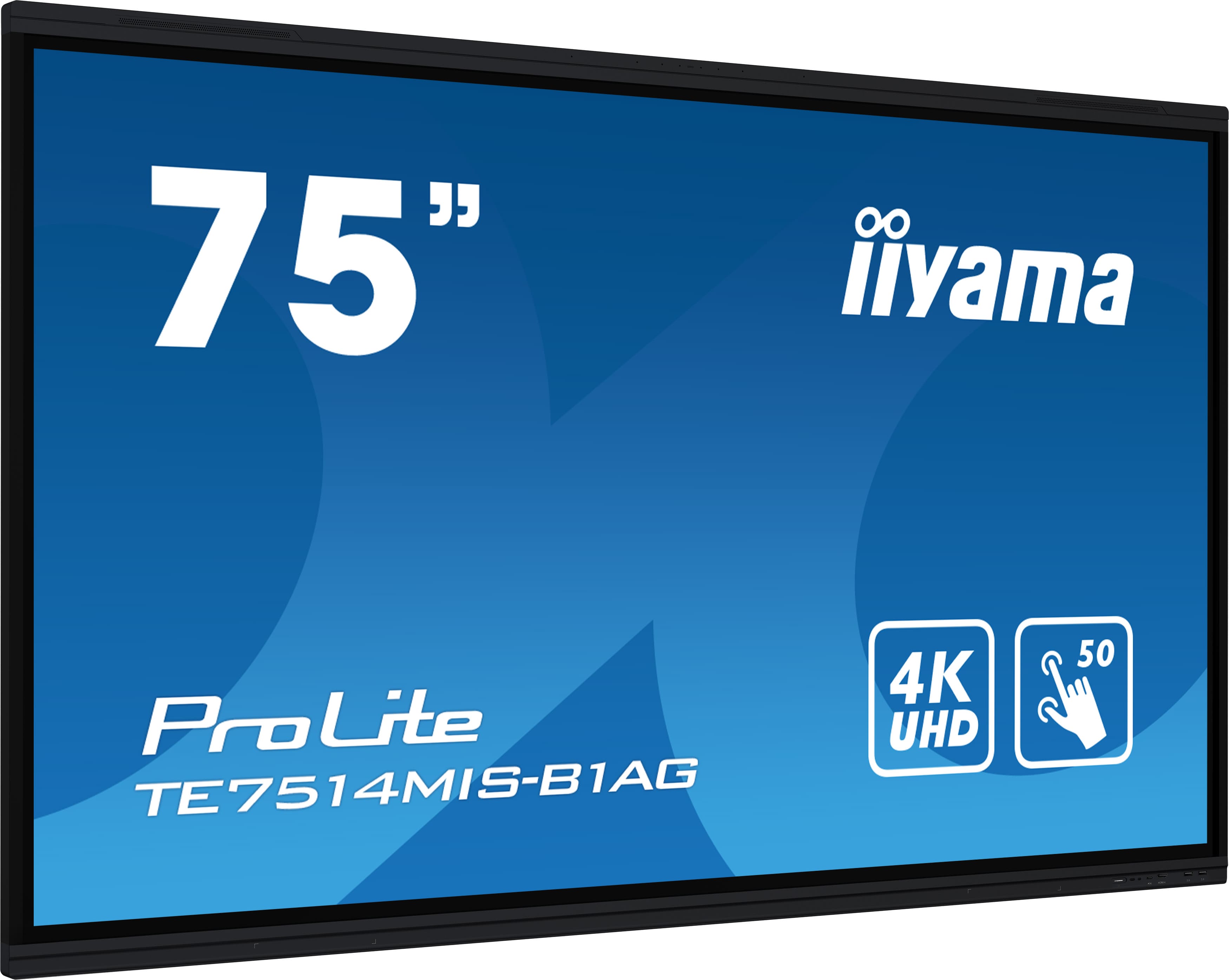 Iiyama ProLite TE7514MIS-B1AG | 75" (᠎189.3 ﻿cm) | interaktives Großformat-Touch-Display mit 4K | hybriden Android