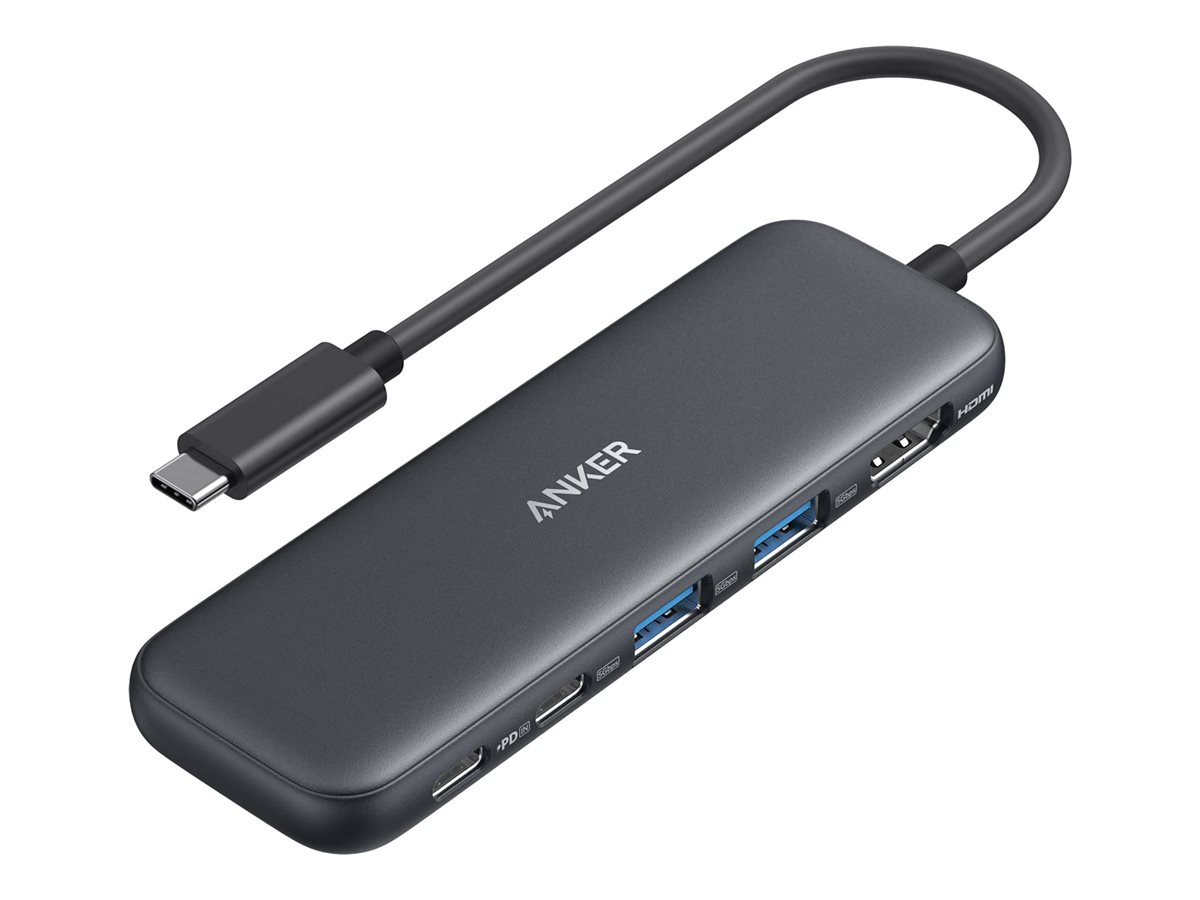 Adapter Anker USB-C Hub (5-in-1) | HDMI, USB-A, USB-C Adapter Anker USB-C Hub (5-in-1) | HDMI, USB-A, USB-C