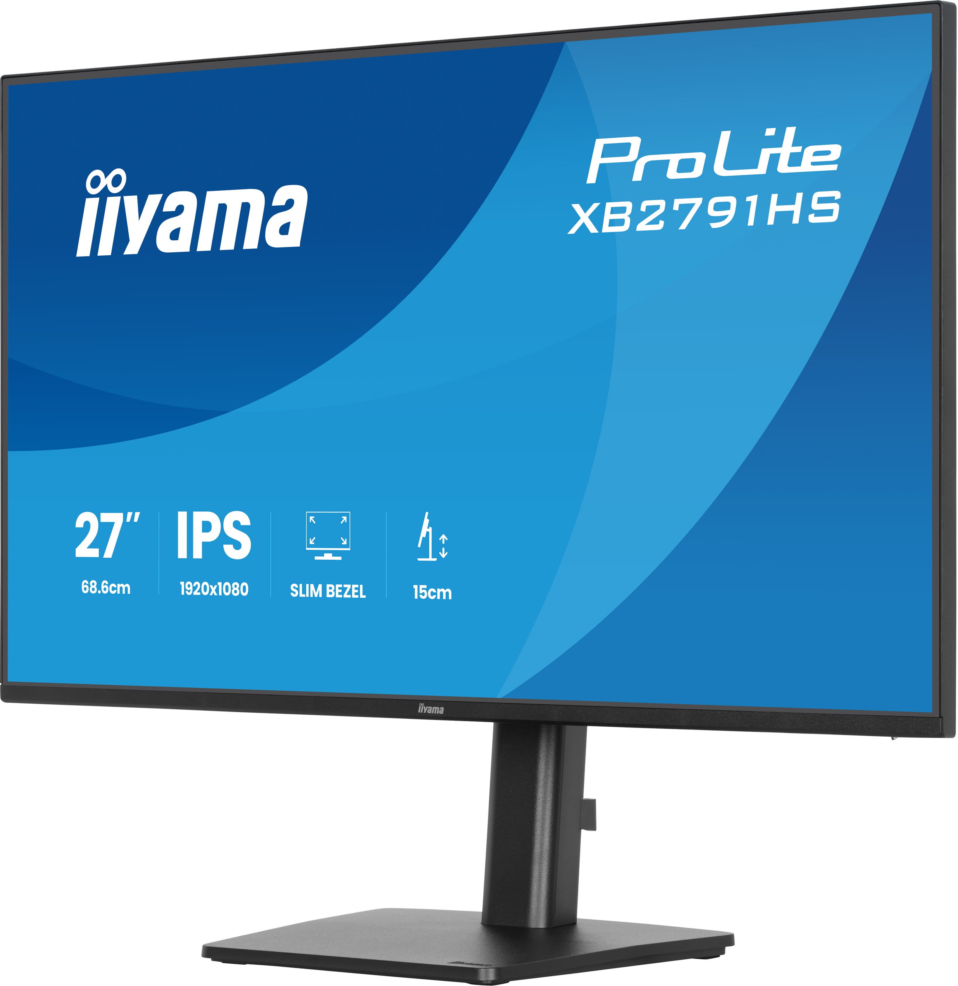 Iiyama ProLite XB2791HS-B1 | 27" Full HD IPS Monitor 120Hz Ergonomisch Höhenverstellbar Eye Care