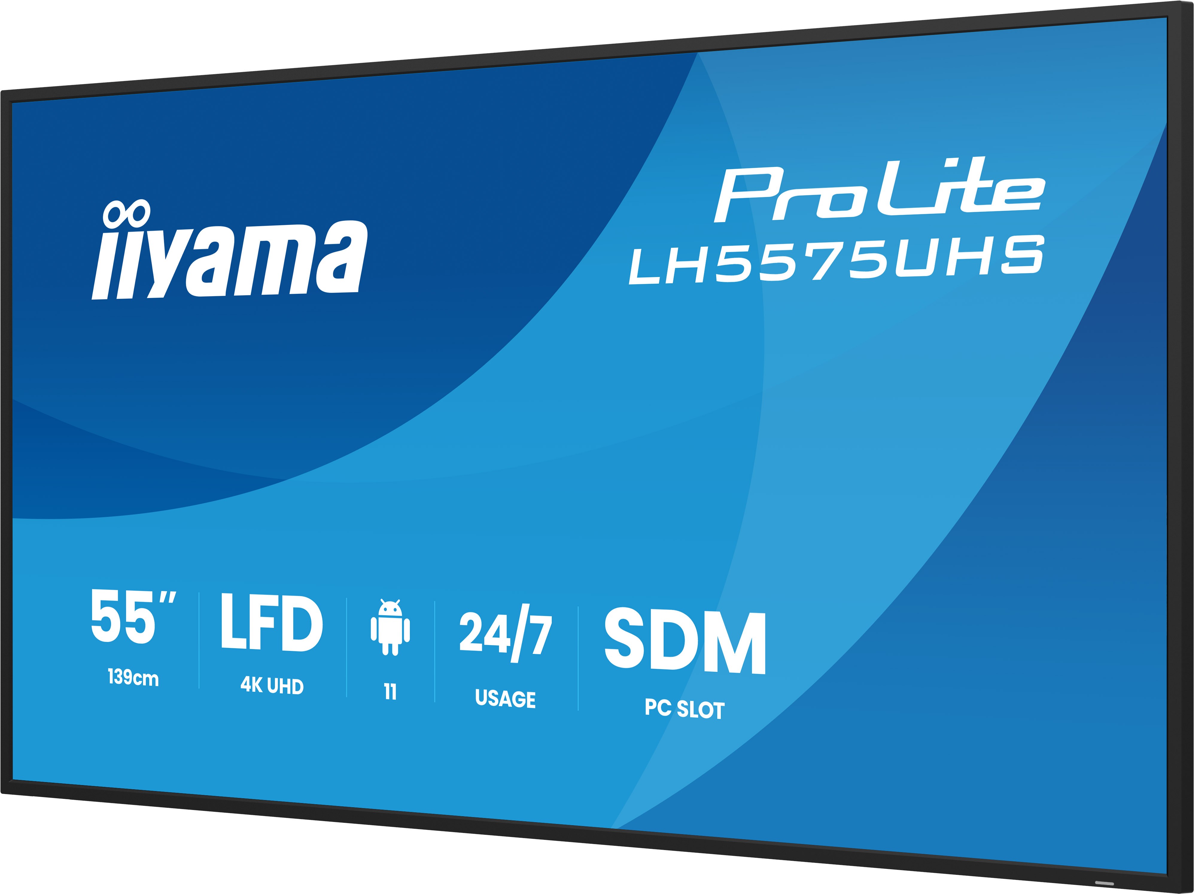 Iiyama ProLite LH5575UHS-B2AG | 55" 4K UHD Allround-Digital Signage Display mit Android 11 & 24/7 Betrieb Iiyama ProLite LH5575UHS-B2AG | 55" 4K UHD Allround-Digital Signage Display mit Android 11 & 24/7 Betrieb