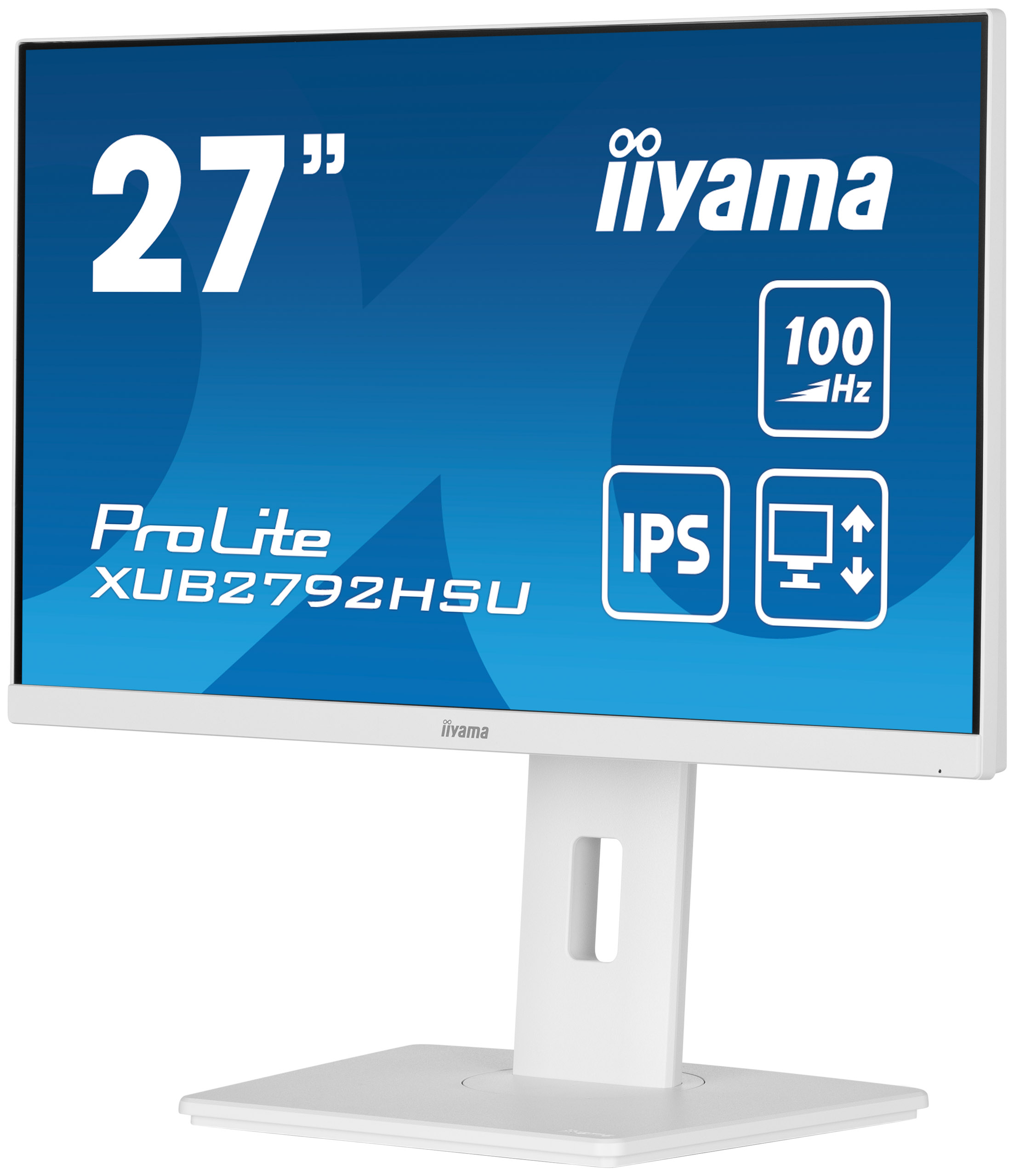 Iiyama ProLite XUB2792HSU-W6 | 27" + DS70-250WH1 Neomounts Monitor-Tischhalterung