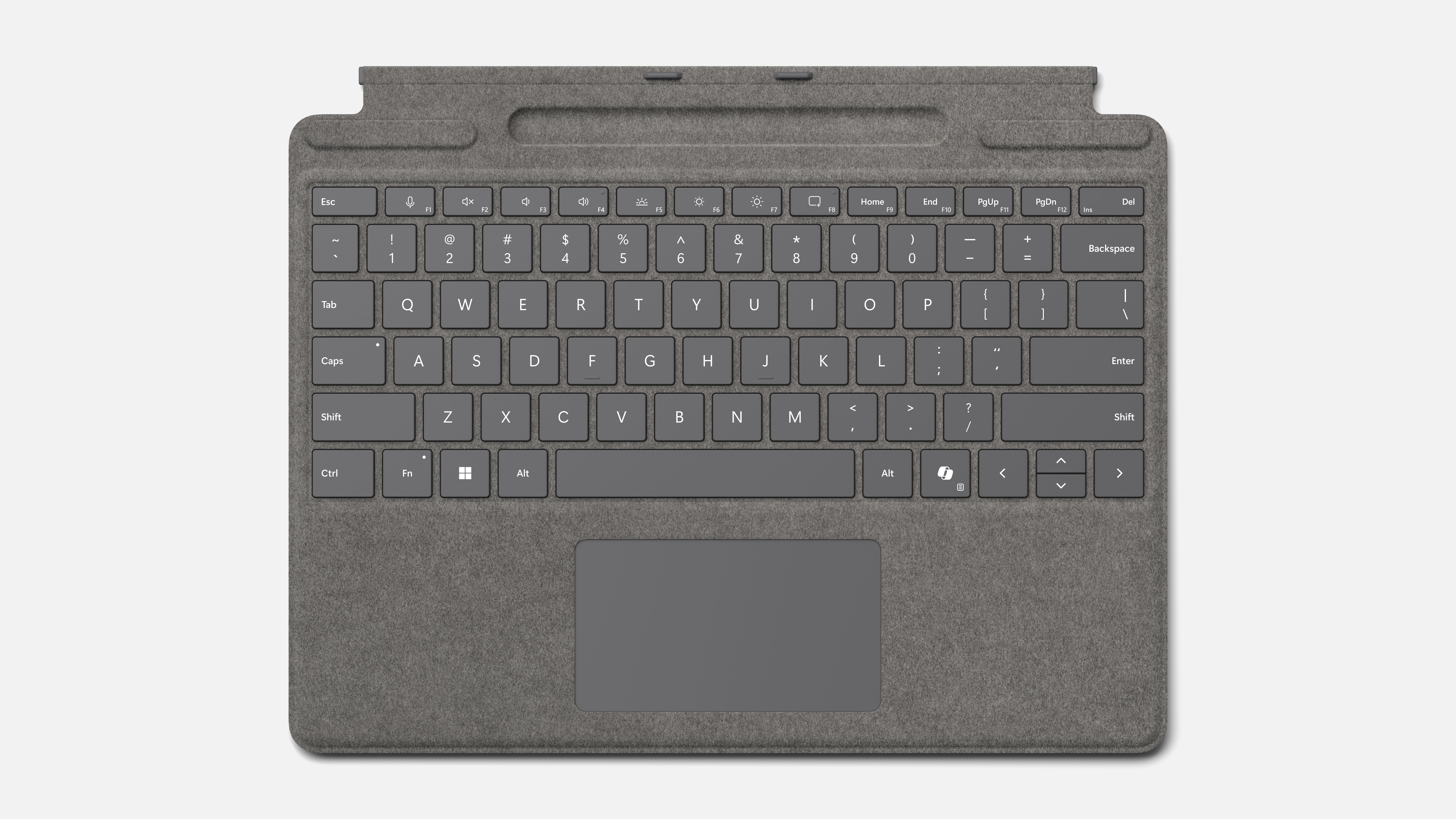Microsoft Surface Pro Signature Keyboard Copilot | Platin Art des Zubehörs: Cover  / Farben: Platin