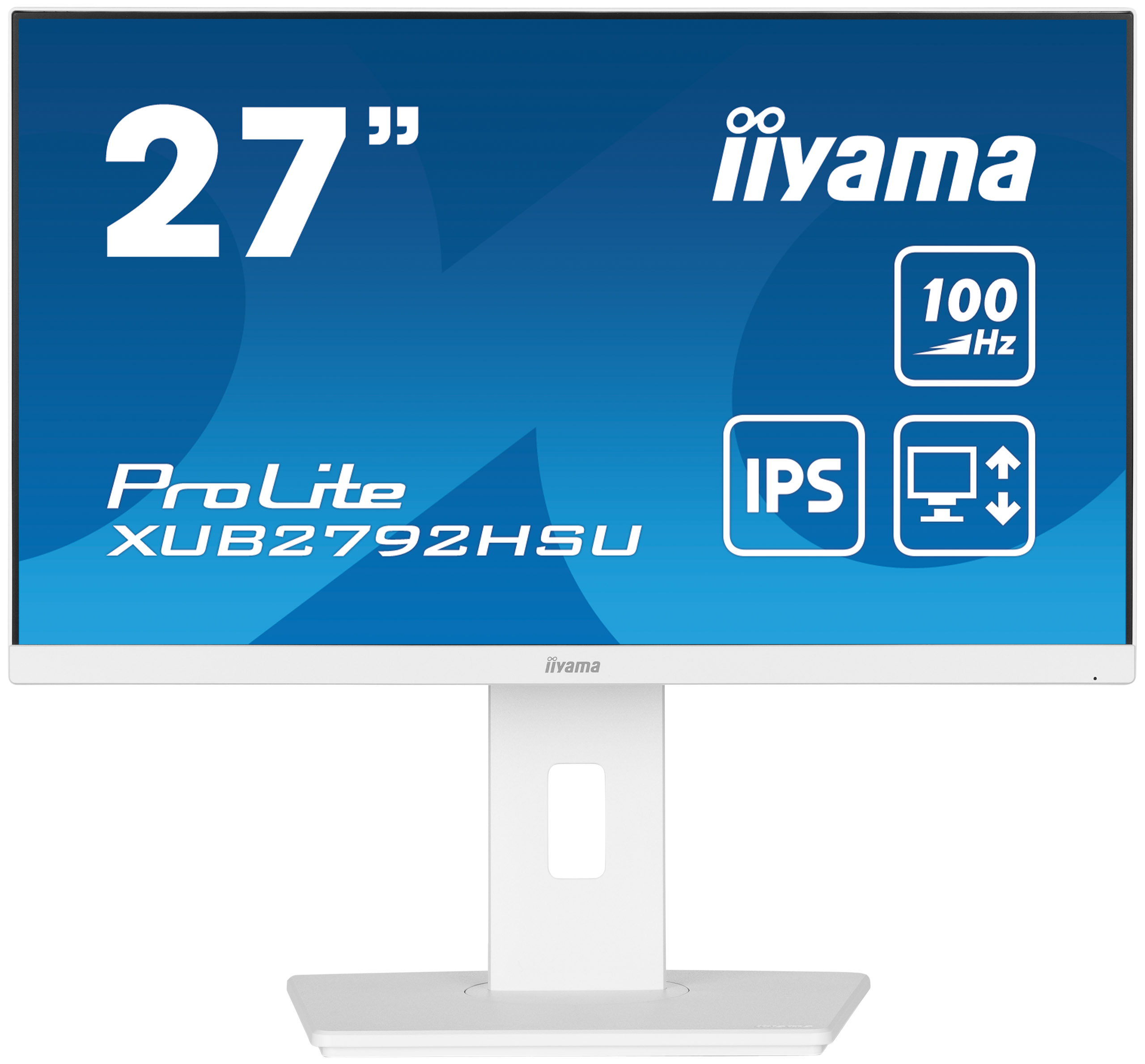 Iiyama ProLite XUB2792HSU-W6 | 27" + DS70-250WH1 Neomounts Monitor-Tischhalterung