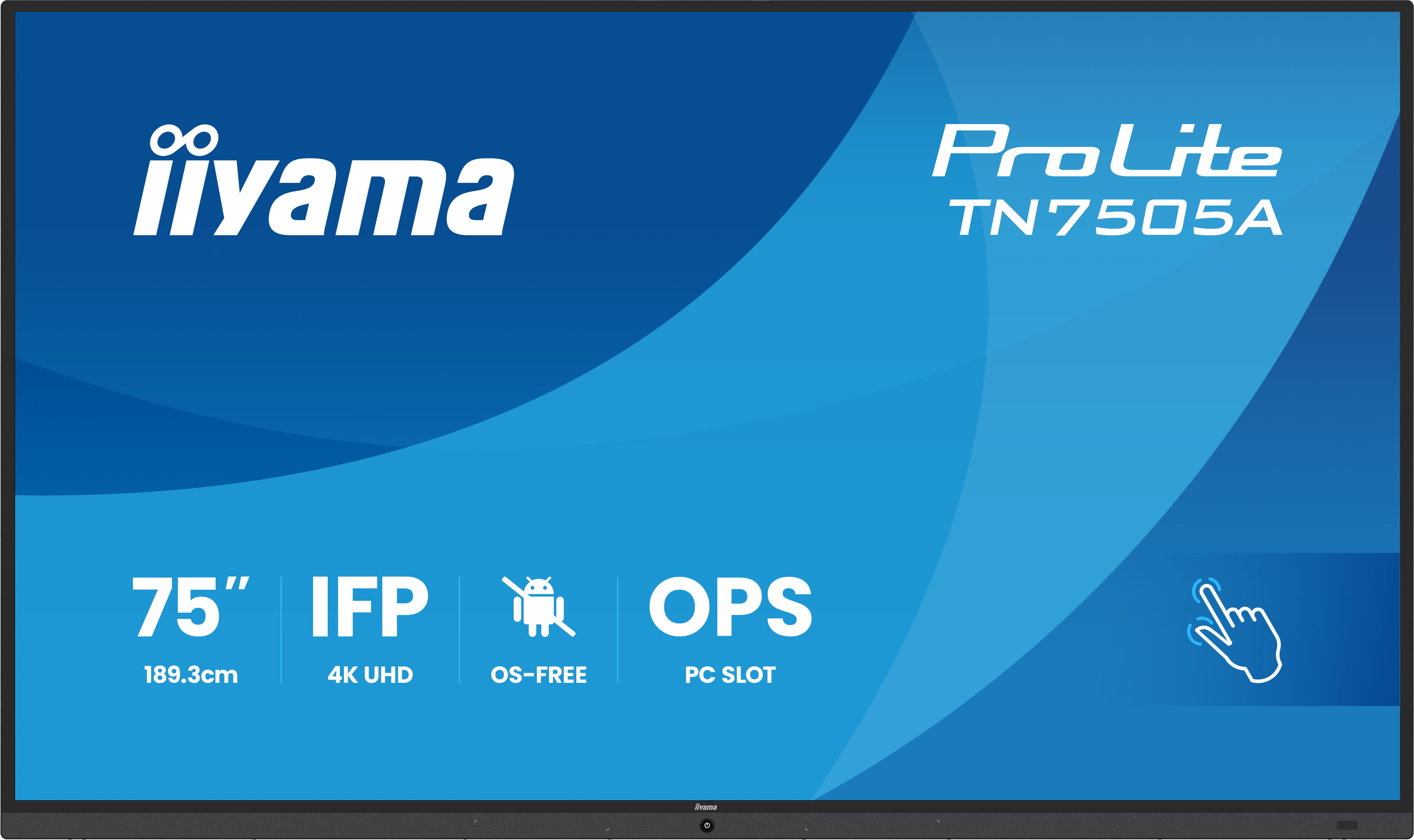 Iiyama ProLite TN7505A-B1AG | 75" professionelles 4K Touch-Display ohne Betriebssystem