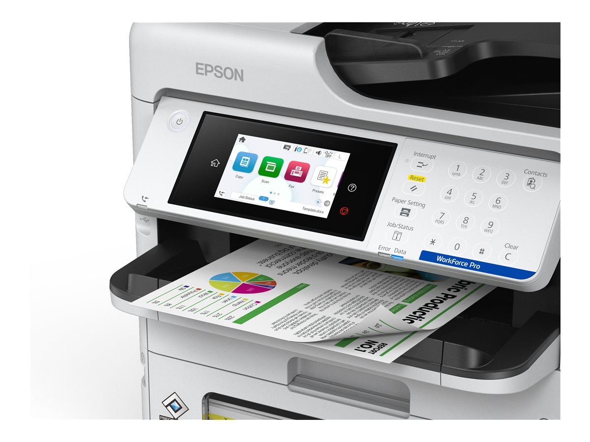 Epson Multifunktionsdrucker Tinte Farbe WorkForce Pro EM-C800RDWF