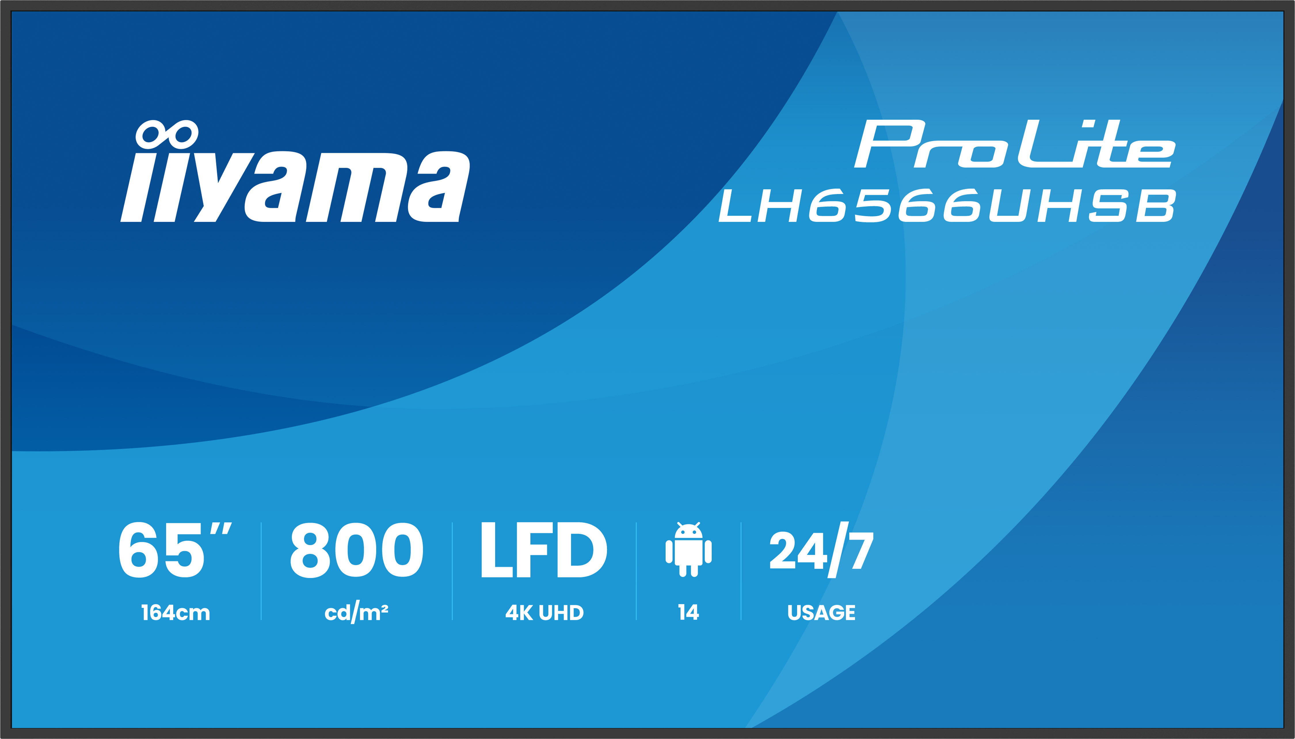 Iiyama ProLite LH6566UHSB-B1AG | 65" | 4K | Indoor Display