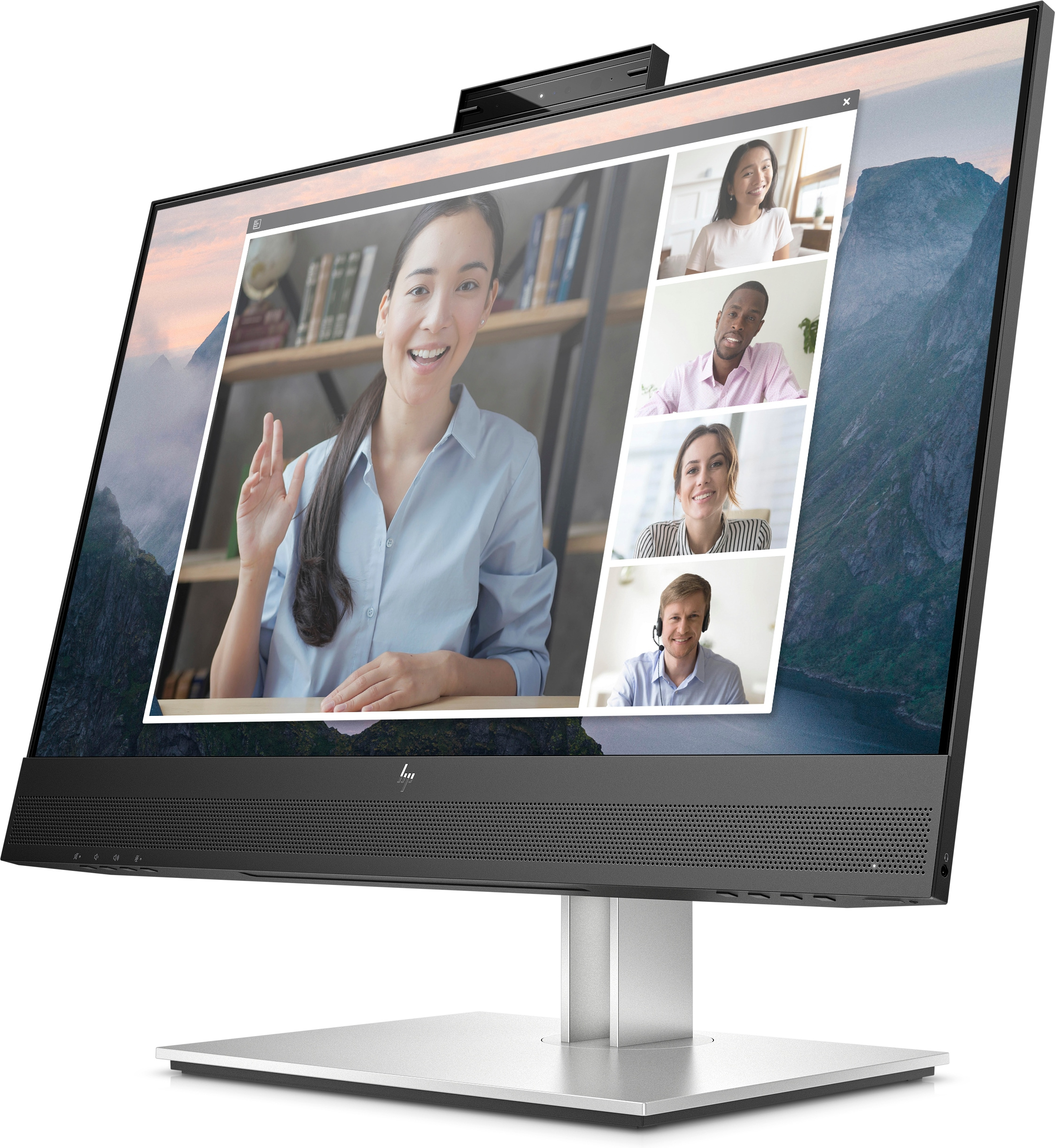 HP E24mv G4 60,45 cm (23,8" ) FHD-Monitor mit Speaker & IR-Webcam