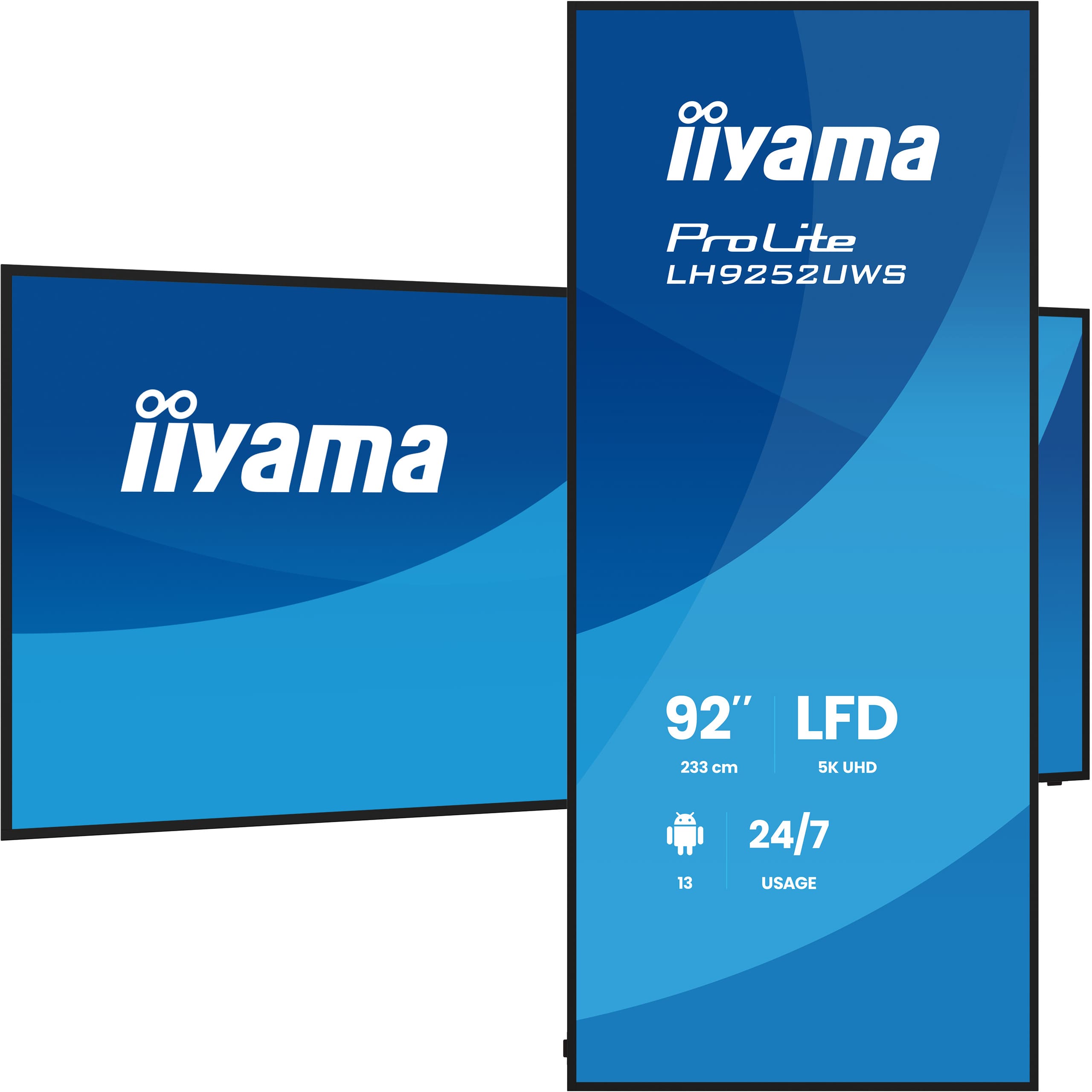 Iiyama ProLite LH9252UWS-B1AG | 92" | 5K | Indoor Display