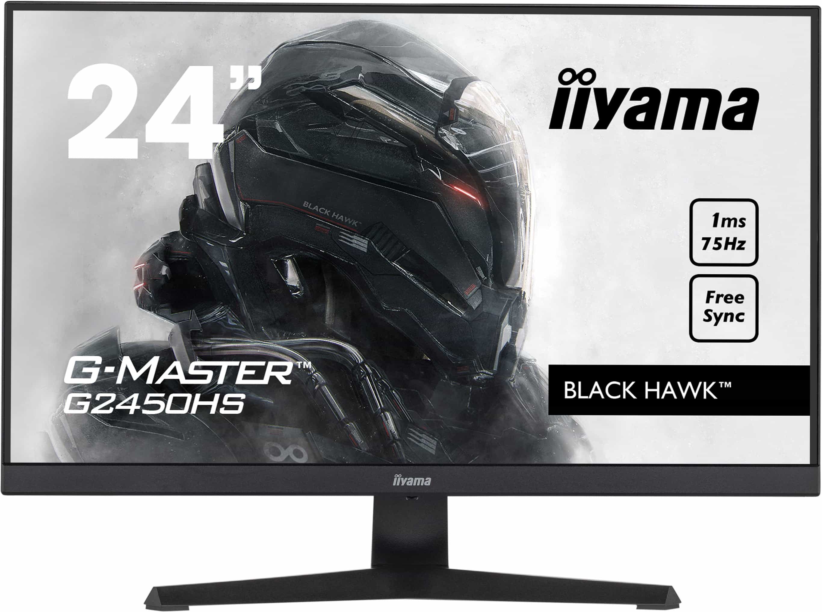 Iiyama G-MASTER G2450HS-B1 BLACK HAWK | 23.8" | 75Hz | Full HD | Gaming