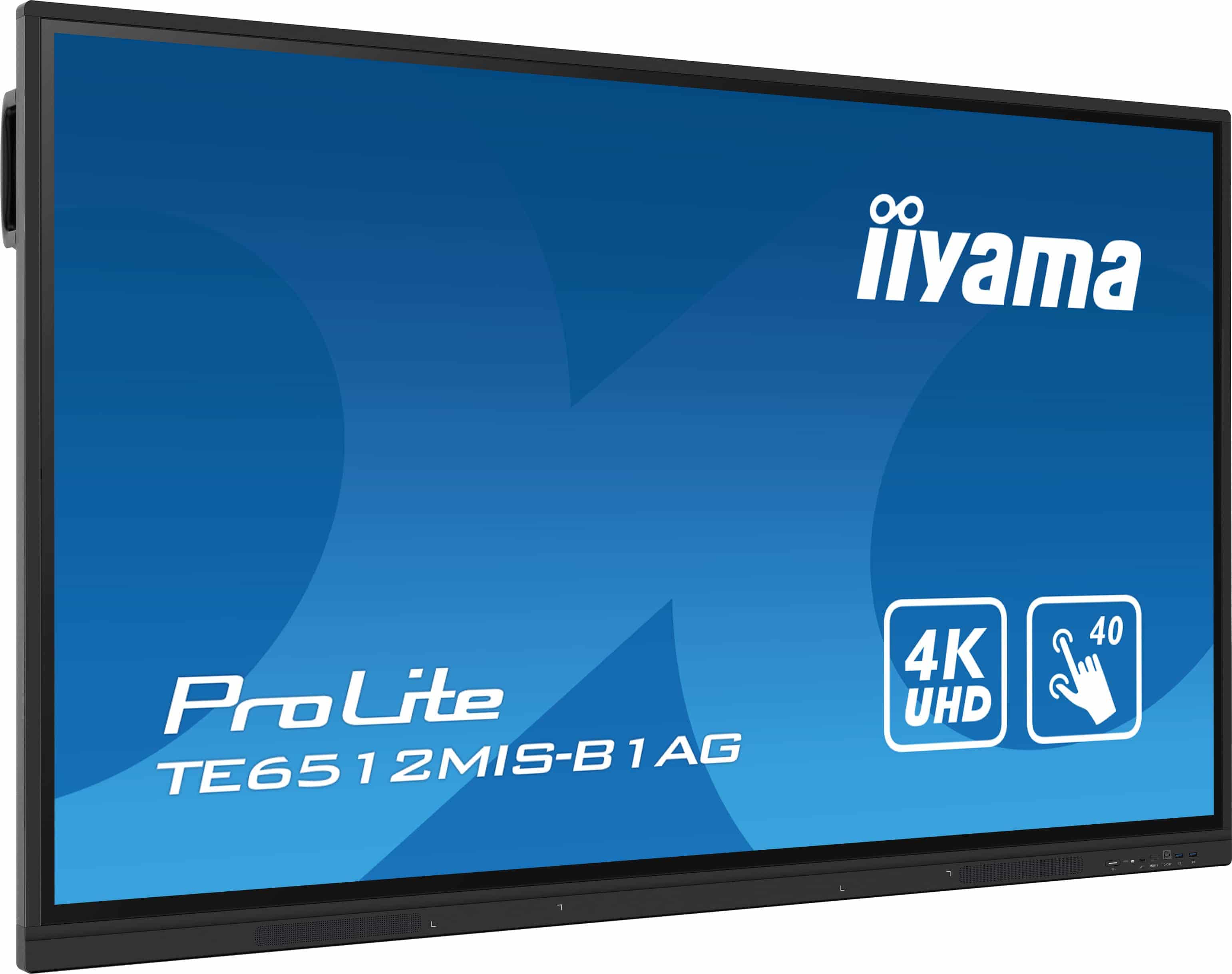 Iiyama ProLite TE6512MIS-B1AG | Interaktives 65" LCD Touchscreen-Display mit 4K-Auflösung, integrierter Whiteboard-Software und Benutzerprofilen