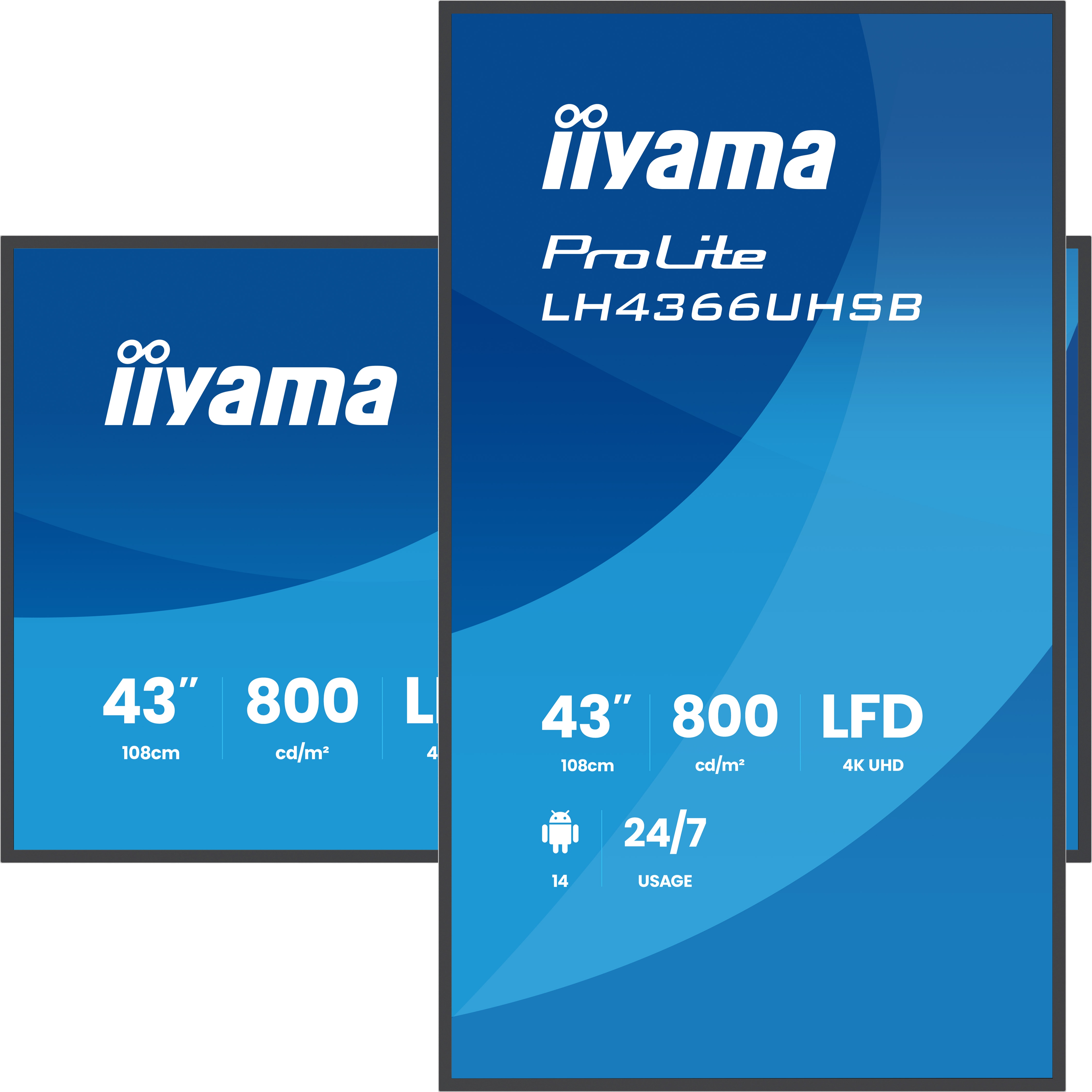 Iiyama ProLite LH4366UHSB-B1AG | 43" | 4K | Indoor Display