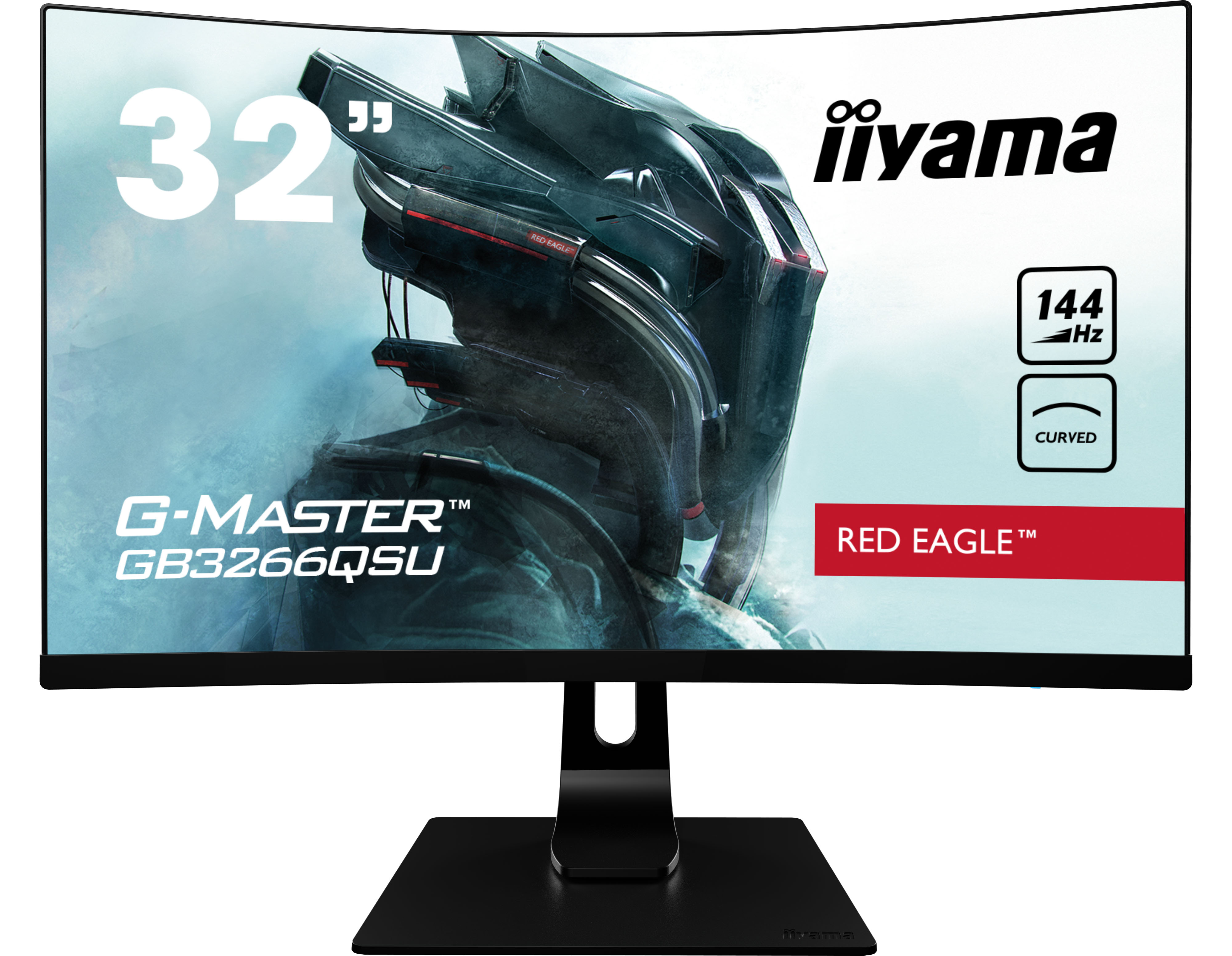 Iiyama G-MASTER GB3266QSU-B1 RED EAGLE | 32" | 114Hz | WQHD | Gaming Monitor
