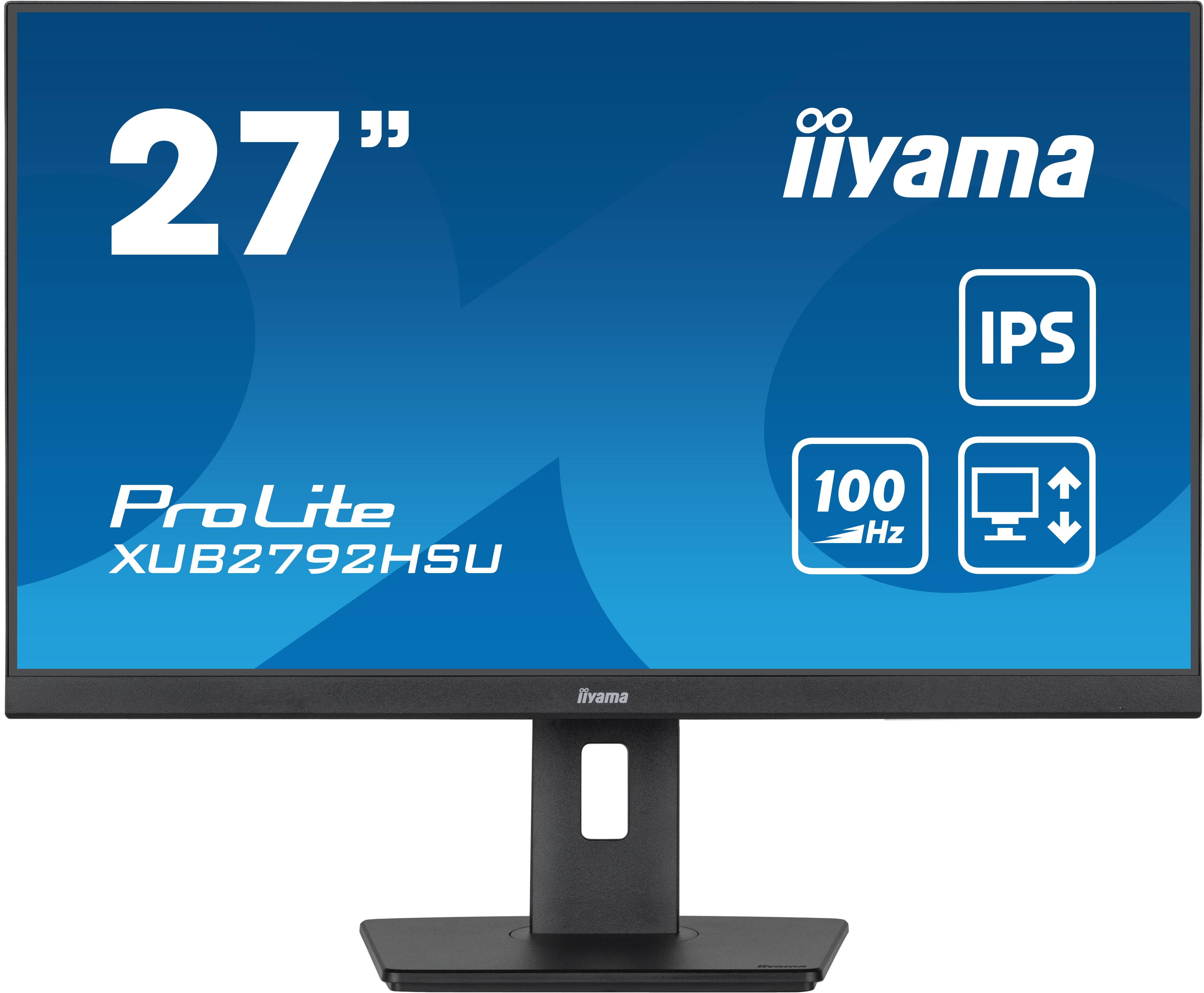 Iiyama ProLite XUB2792HSU-B6 | 27" + DS70-250BL1 Neomounts Monitor-Tischhalterung