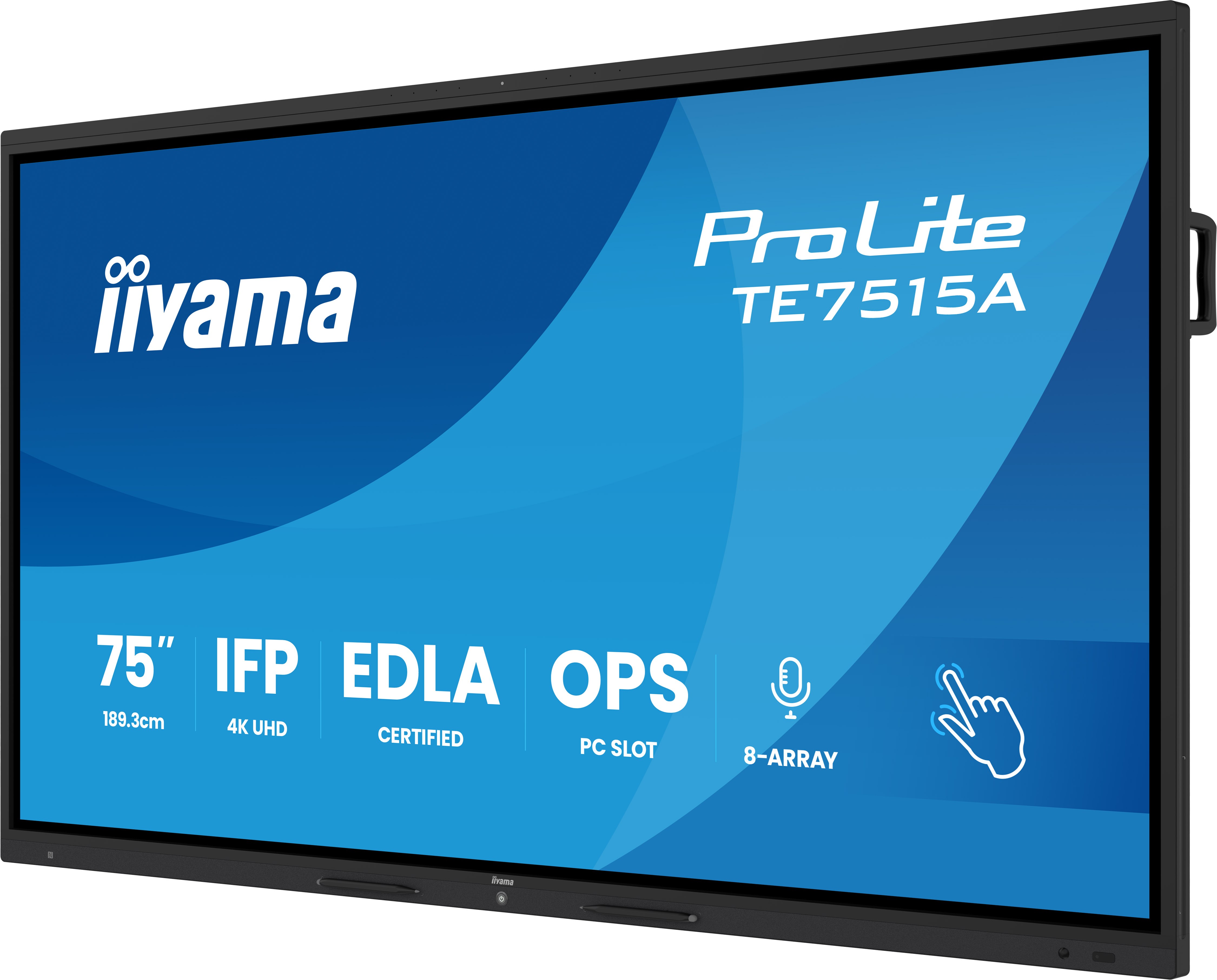 Iiyama ProLite TE7515A-B2AG 75" – Interaktives 4K Touch Display für moderne Meetings & Zusammenarbeit