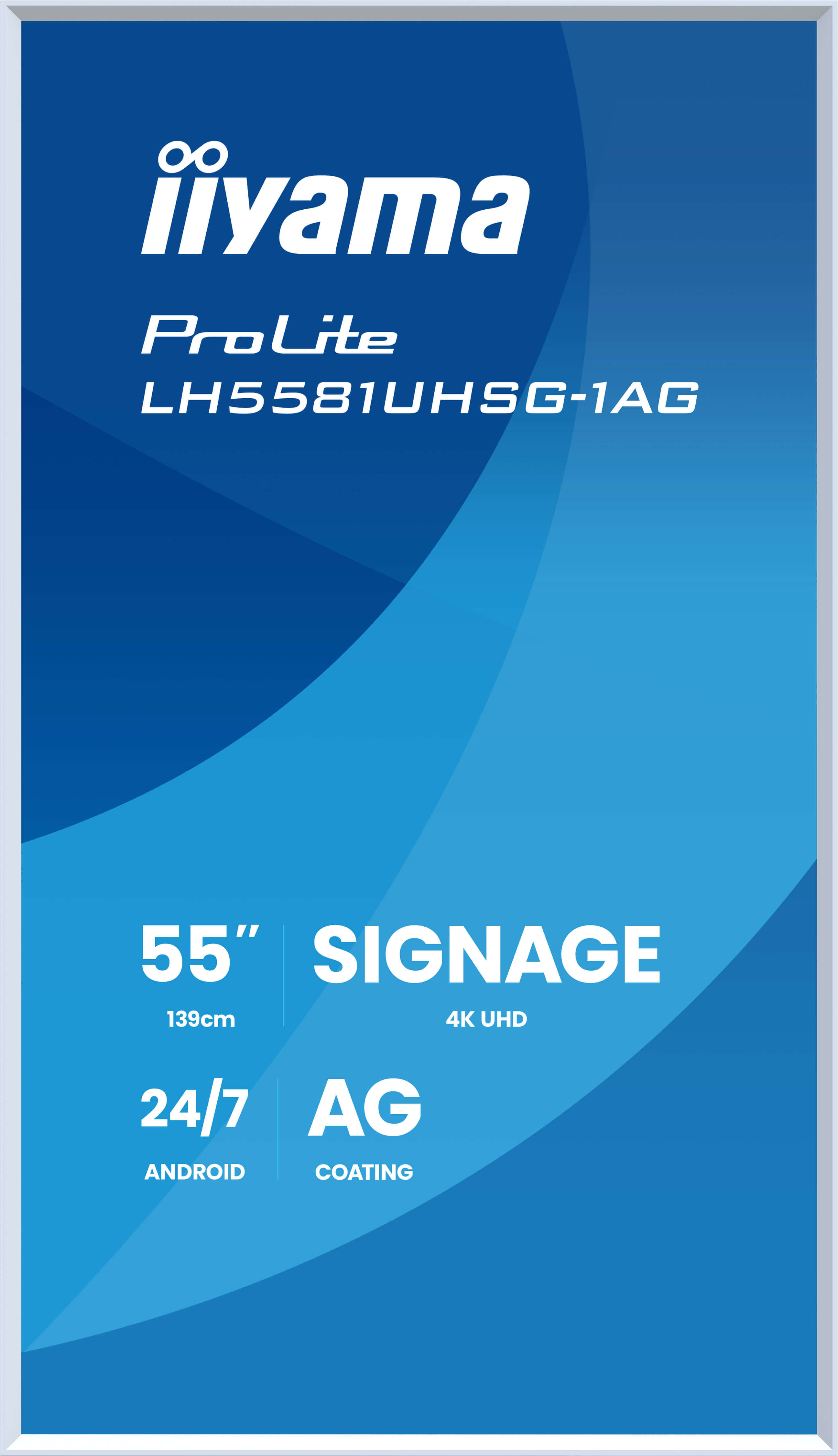 Iiyama ProLite LH5581UHSG-1AG | 55" 4K Digital Signage Display mit Stil und Flexibilität Iiyama ProLite LH5581UHSG-1AG | 55" 4K Digital Signage Display mit Stil und Flexibilität