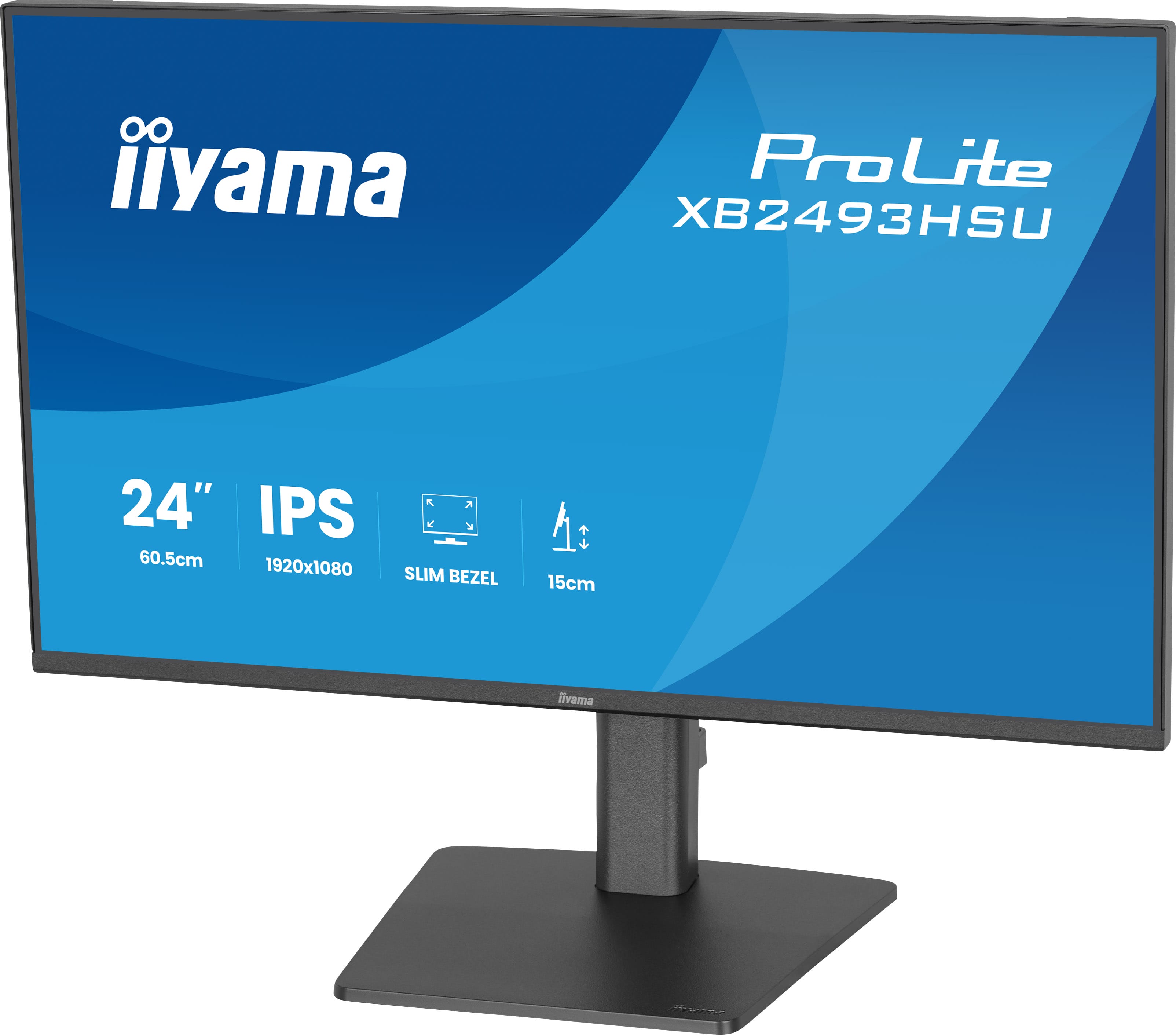 iiyama ProLite XB2493HSU-B1 | 24" Full HD IPS Monitor 120Hz – Ergonomisch für moderne Arbeitsplätze