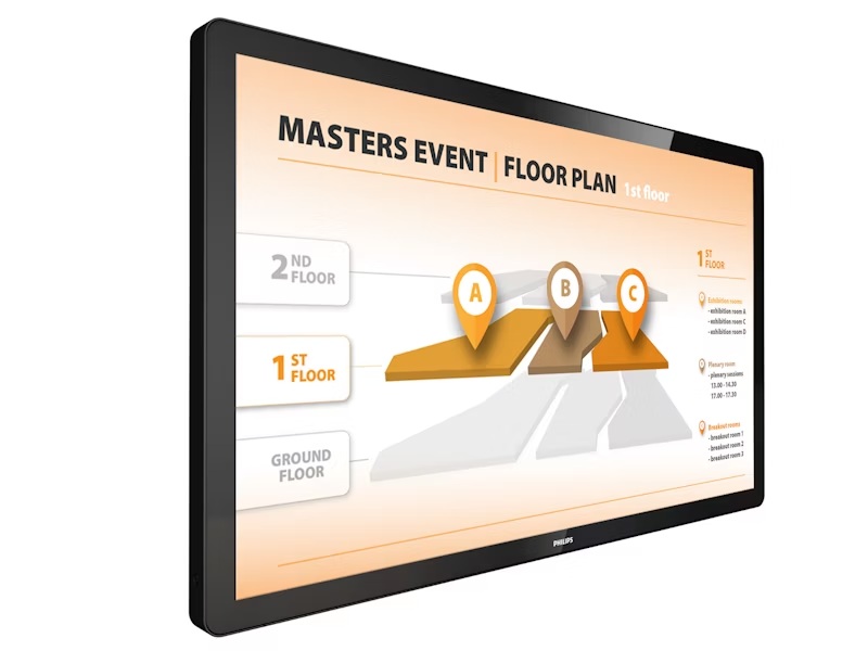 Philips 32BDL3651T – 32″ Full HD Touch Display für interaktive Digital Signage Anwendungen