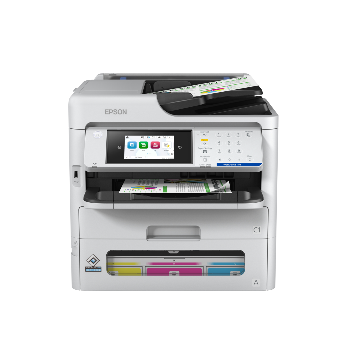 Epson Multifunktionsdrucker Tinte Farbe WorkForce Pro EM-C800RDWF