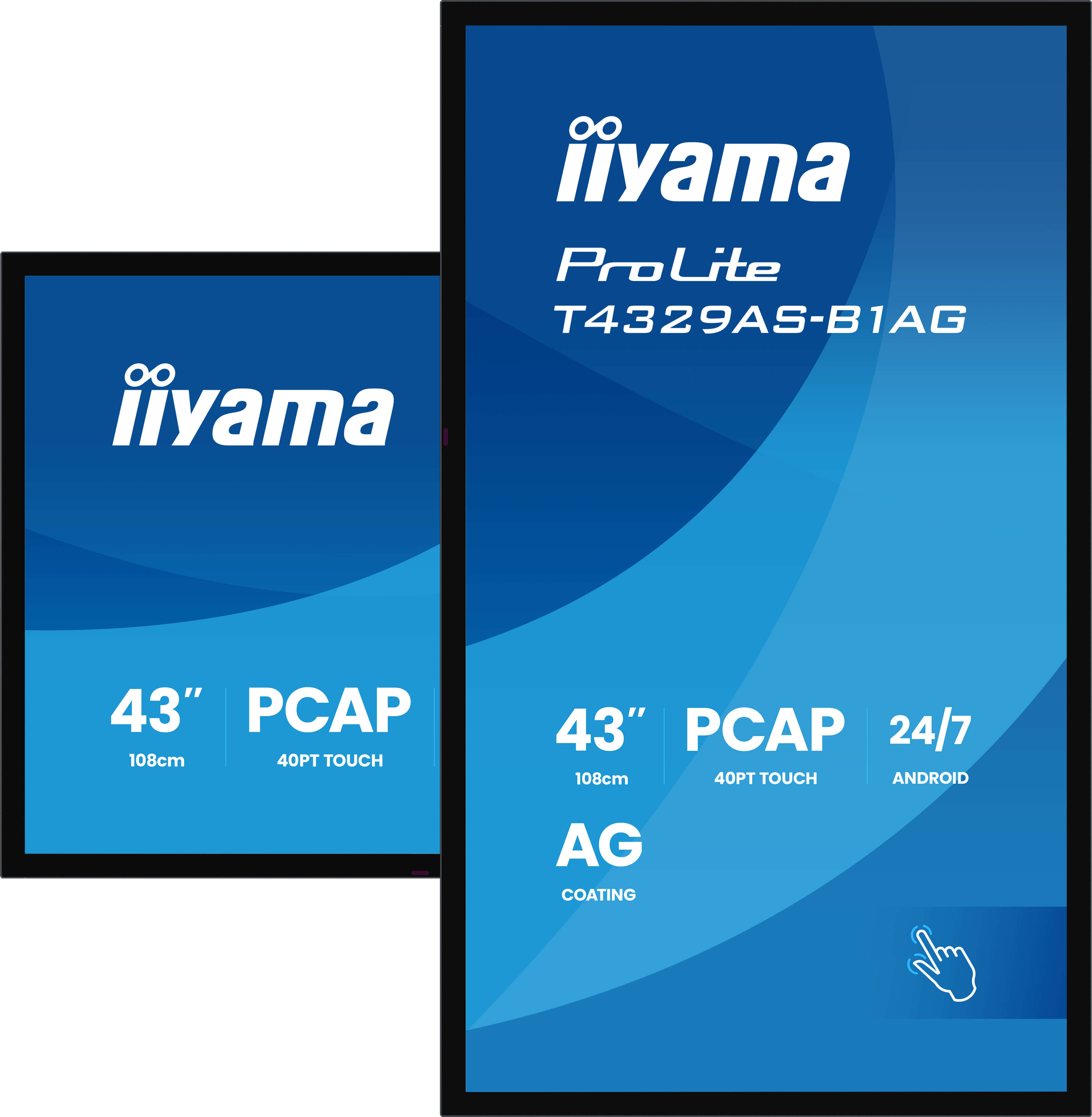 iiyama ProLite T4329AS-B1AG | Interaktives 43" All-in-One Touchdisplay für Meeting- & Huddle Rooms T4329AS