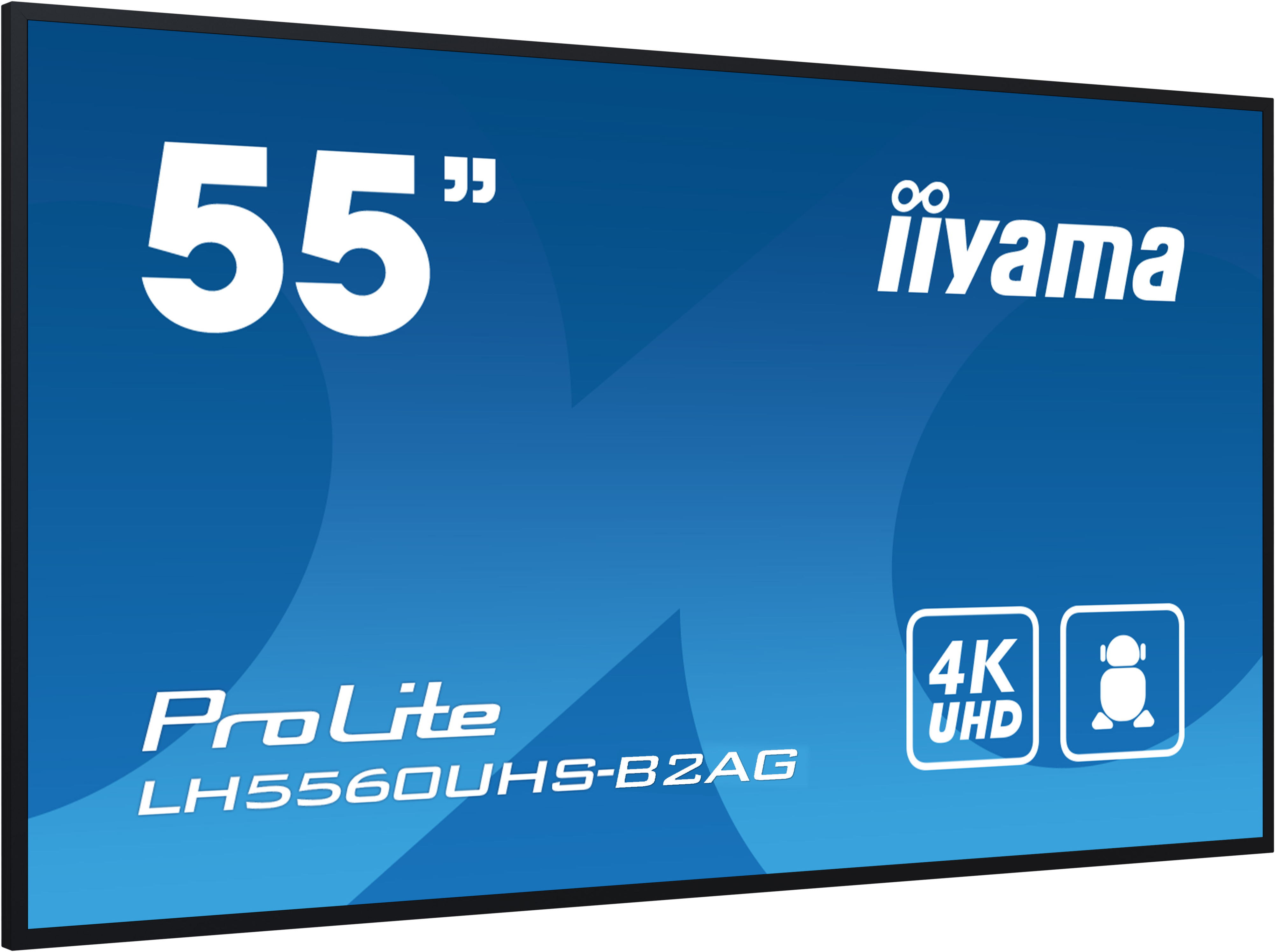 Iiyama ProLite LH5560UHS-B2AG | 55" SLIM 4K UHD Digital-Signage-Display mit Android 11, 24/7-Betrieb