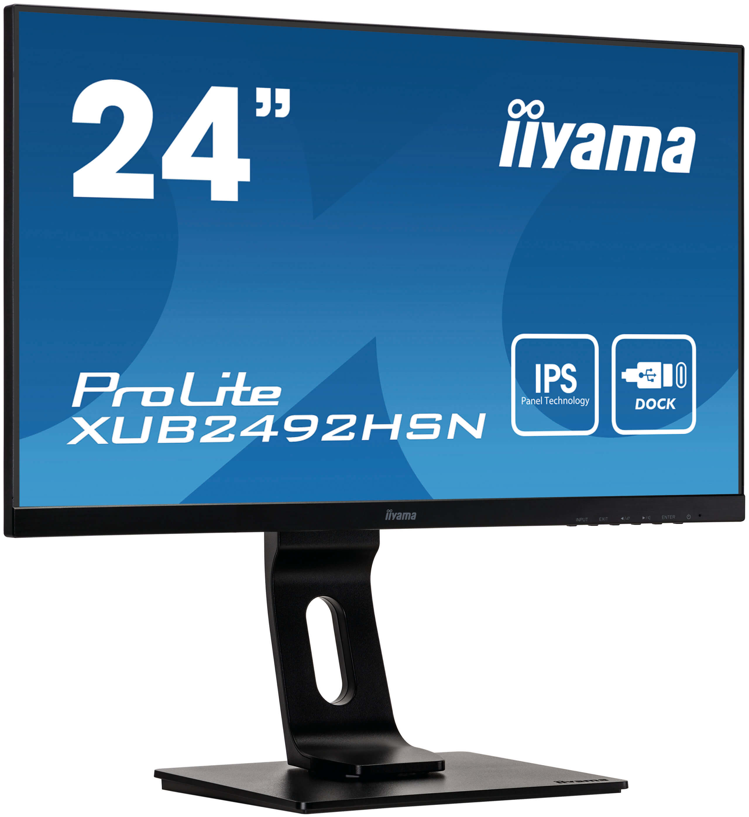 Iiyama ProLite XUB2492HSN-B1 | 23,8" (60,5cm) | Monitor mit IPS-Panel Technologie und USB-C-Anschluss