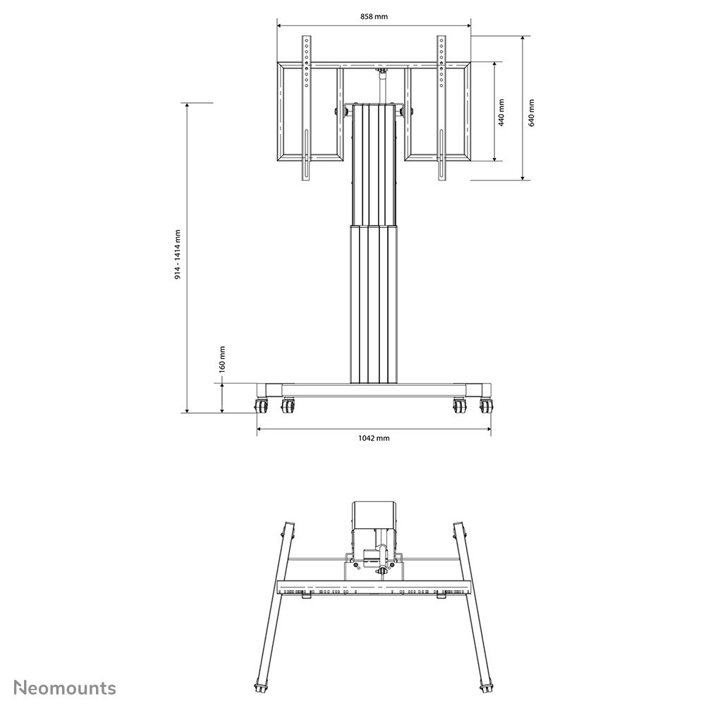 Neomounts PLASMA-M2500TSILVER | 42" - 100"