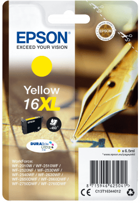 Tinte Epson 16XL C13T16344012 450 Seiten Gelb