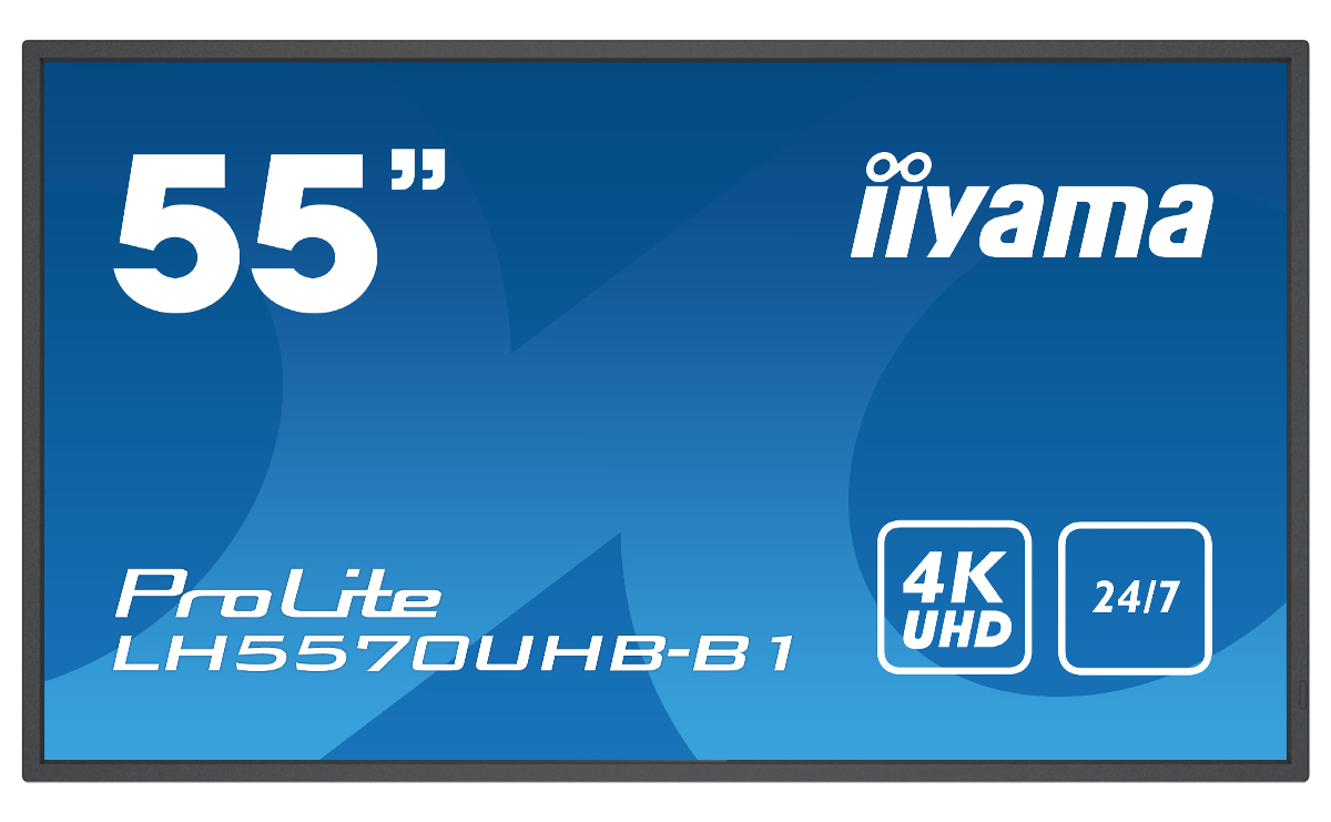 Iiyama ProLite LH5570UHB-B1 | 54.6" | professionelles Digital Signage Display mit 4K-UHD-Auflösung