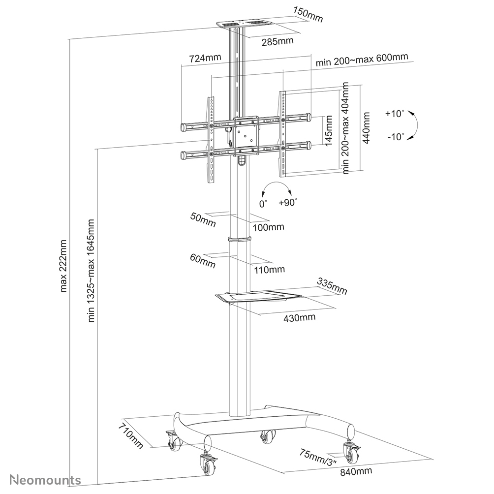 Neomounts PLASMA-M1900E  | 37" - 70"