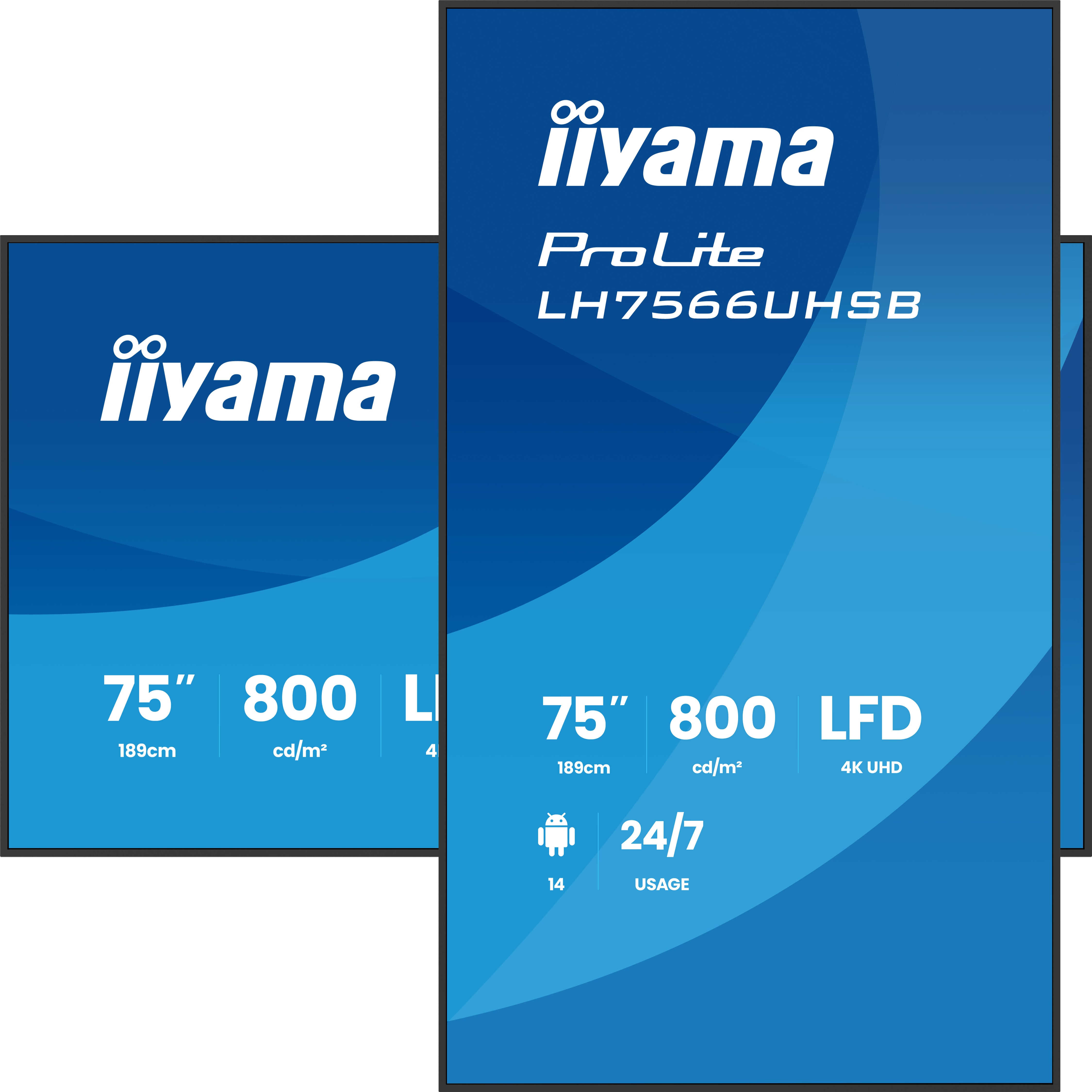 Iiyama ProLite LH7566UHSB-B1AG | 75" | 4K | Indoor Display