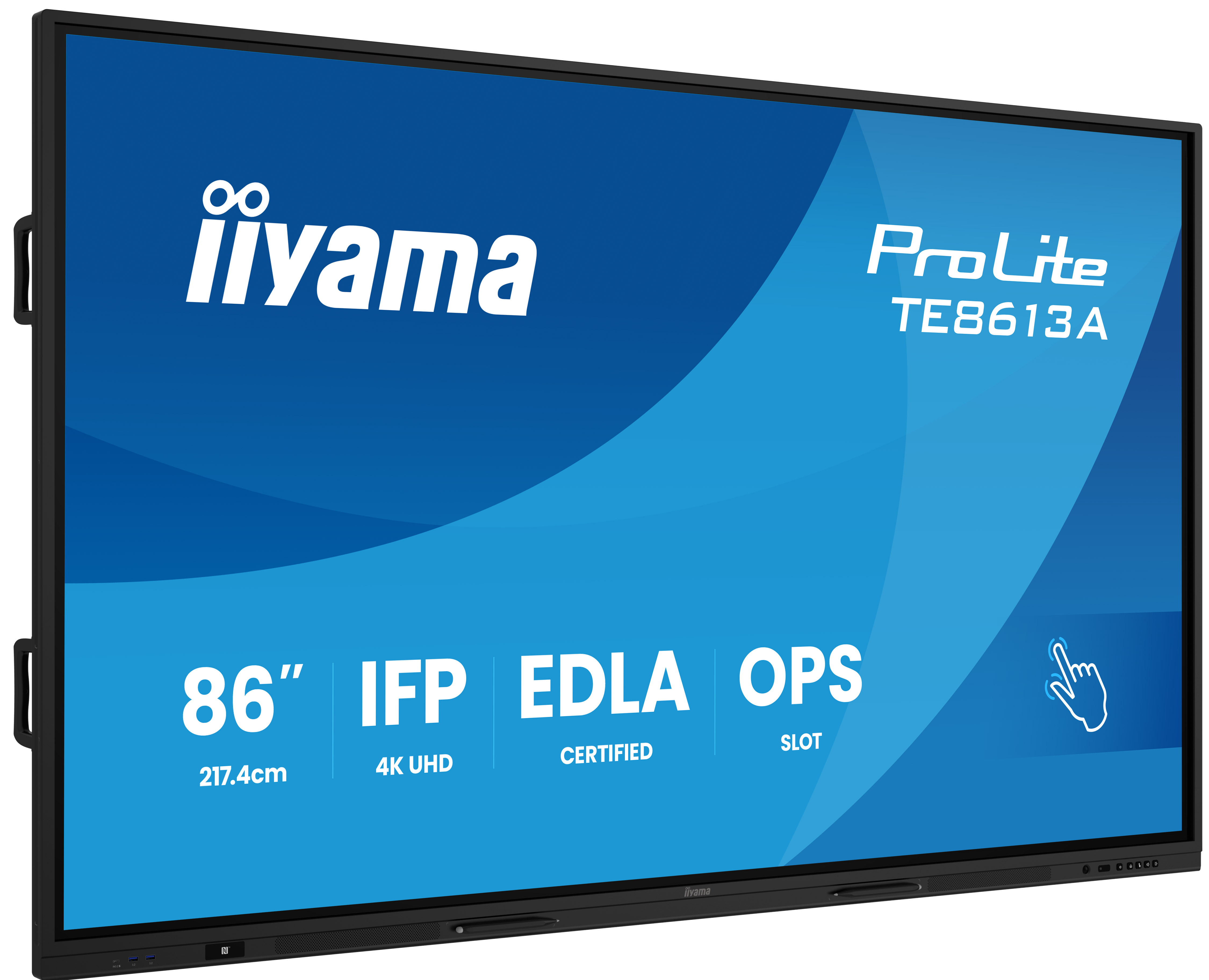 Iiyama ProLite TE8613A-B3AG | 86" | 4K UHD | Whiteboard Display
