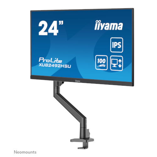 Iiyama ProLite XUB2492HSU-B6 | 23,8" + DS70-250BL1 Neomounts Monitor-Tischhalterung