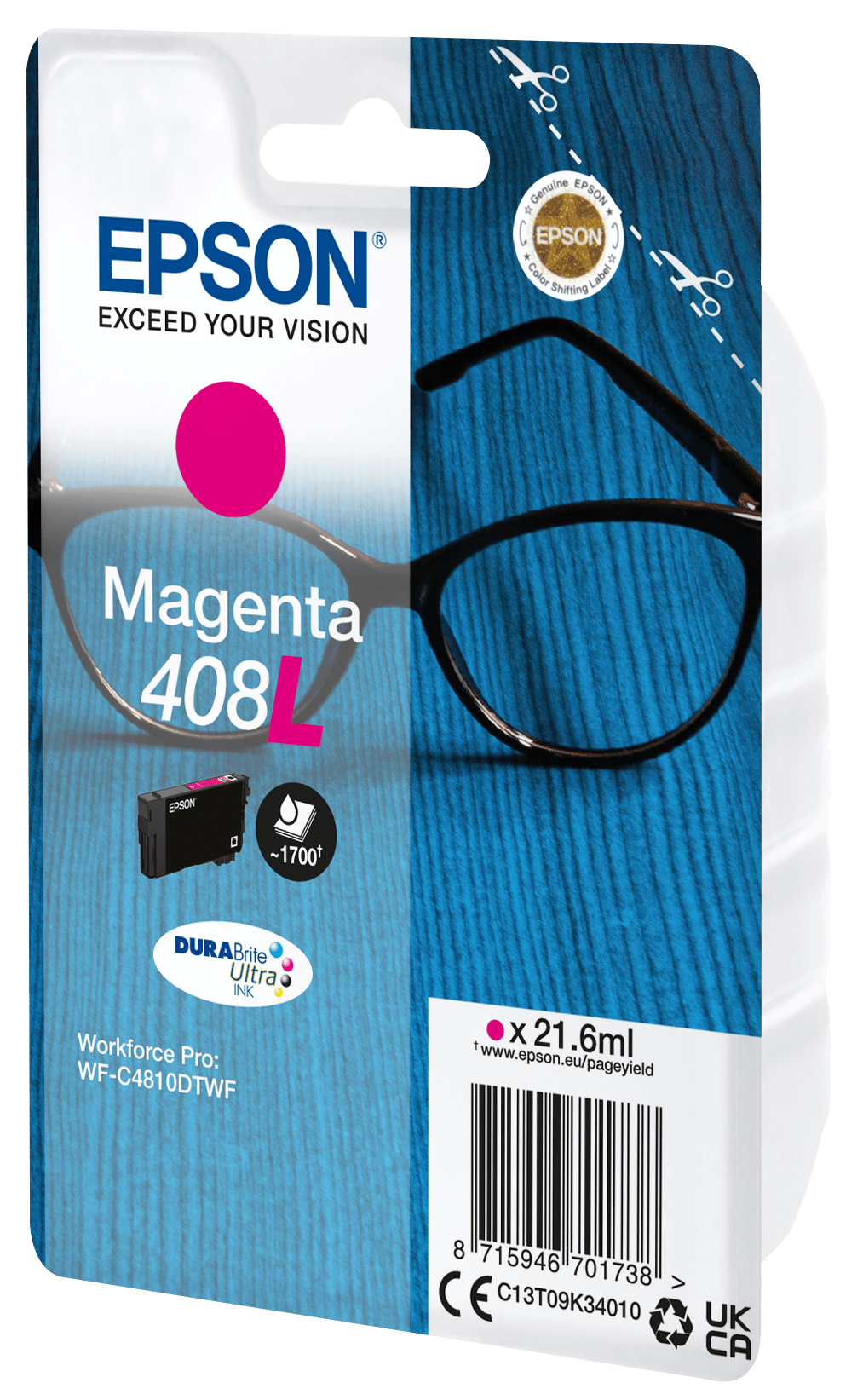 Tinte Epson 408L C13T09K34010 1.700 Seiten Magenta