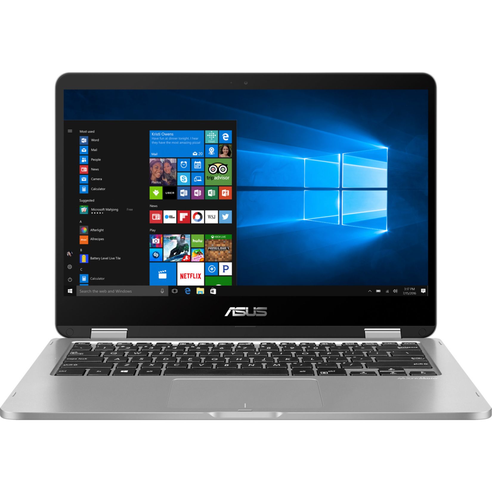 ASUS VivoBook Flip 14 | 14" Full HD | Intel Celeron N4020 | 4GB RAM | 128GB eMMC | Windows 10 Pro Education | Convertible Notebook | ASUS SMART KIT