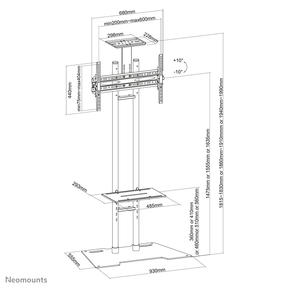 Neomounts PLASMA-M1700ES | 32" - 70"