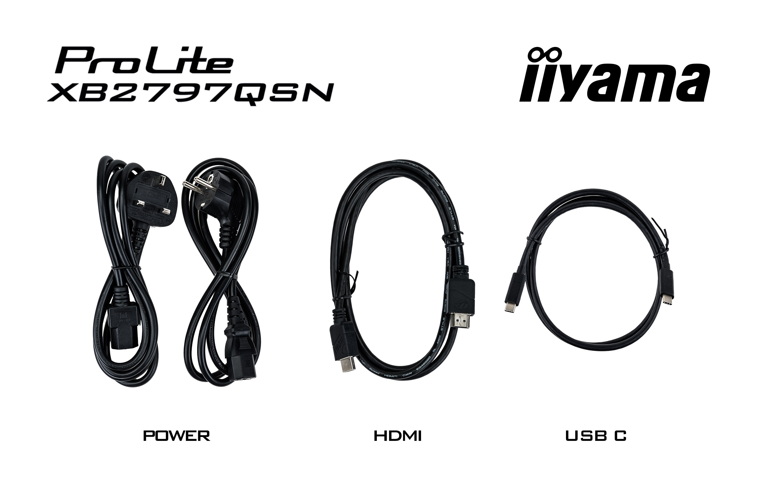 Iiyama ProLite XB2797QSN-B1 | 27" | QHD IPS USB-C Docking Monitor