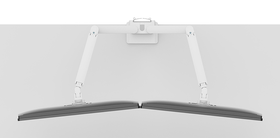 Neomounts DS70-250WH2 Monitorarm 17-32" - Gasfeder - Topfix - 180°-Stopp