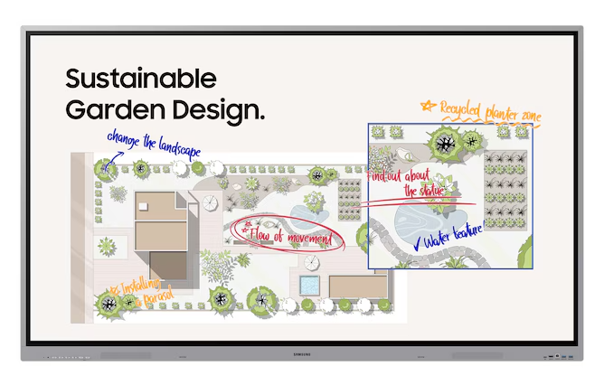 Samsung WE65FX | 65 Zoll | 4K UHD | 3840 x 2160 Pixel | Whiteboard Display