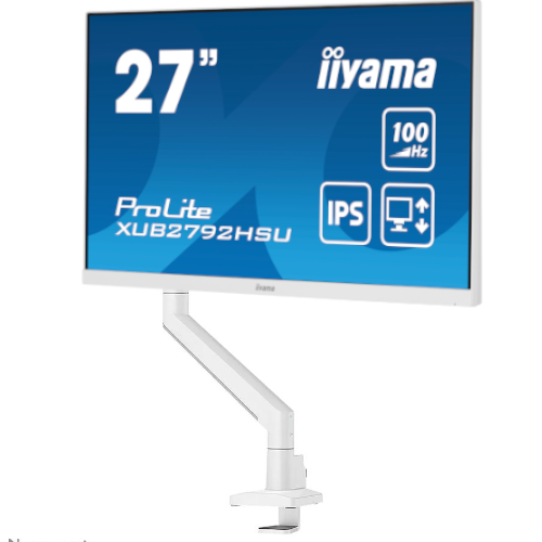 Iiyama ProLite XUB2792HSU-W6 | 27" + DS70-250WH1 Neomounts Monitor-Tischhalterung