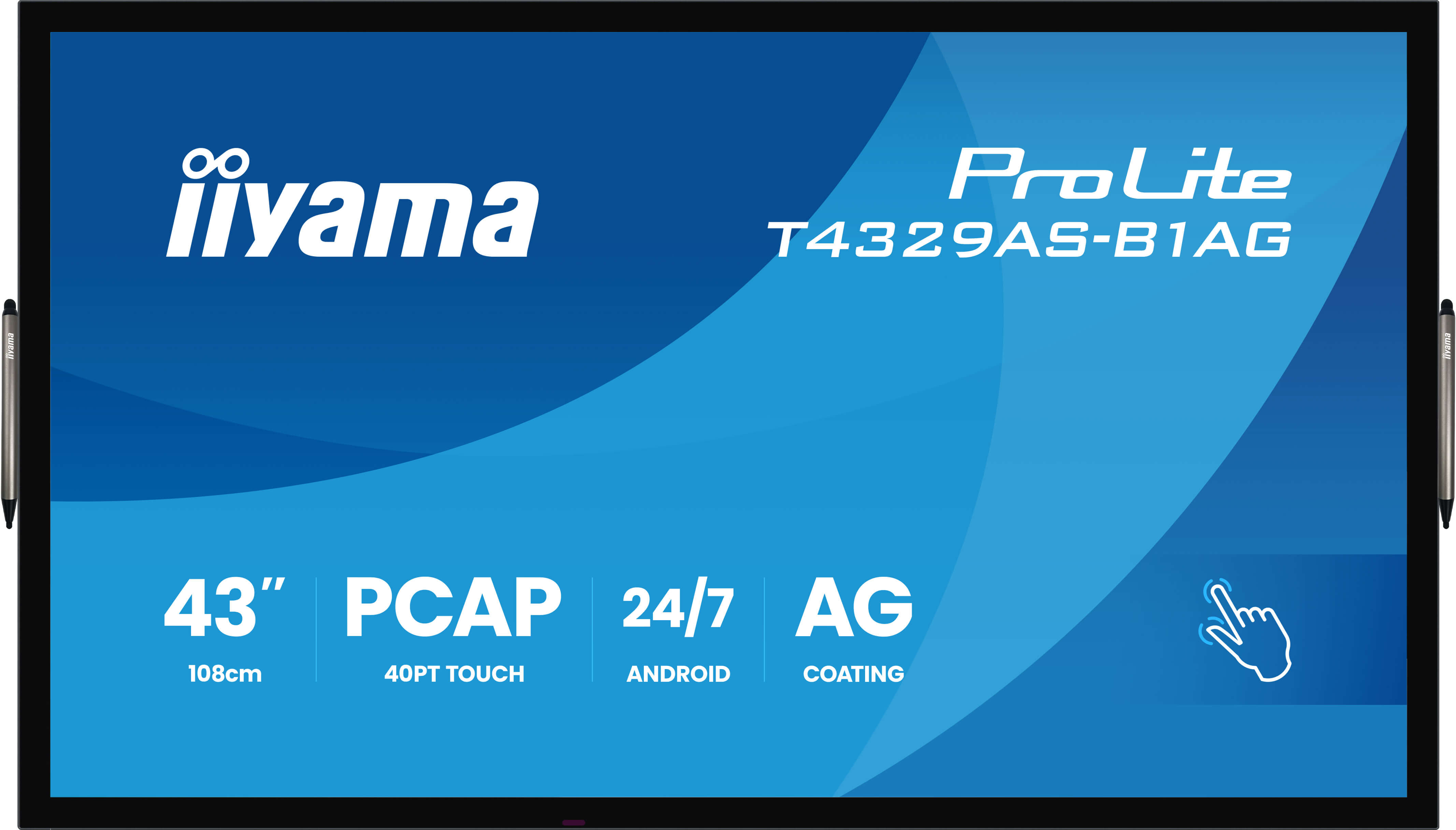 iiyama ProLite T4329AS-B1AG | Interaktives 43" All-in-One Touchdisplay für Meeting- & Huddle Rooms iiyama ProLite T4329AS-B1AG | Interaktives 43" All-in-One Touchdisplay für Meeting- & Huddle Rooms