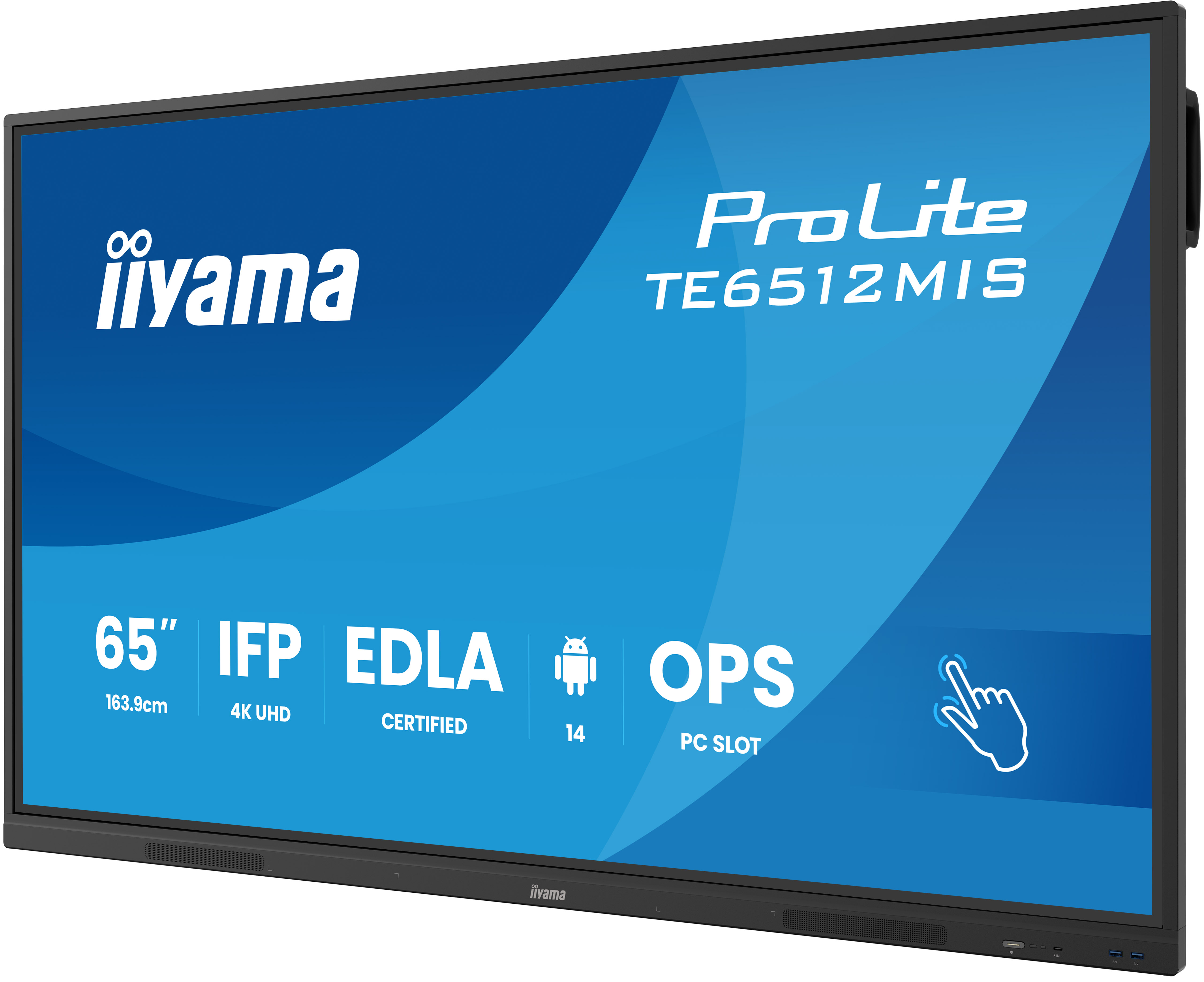 Iiyama ProLite TE6512MIS-B4AG | 65" 4K Touchdisplay mit Android 14 & interaktiver Whiteboard-Funktion