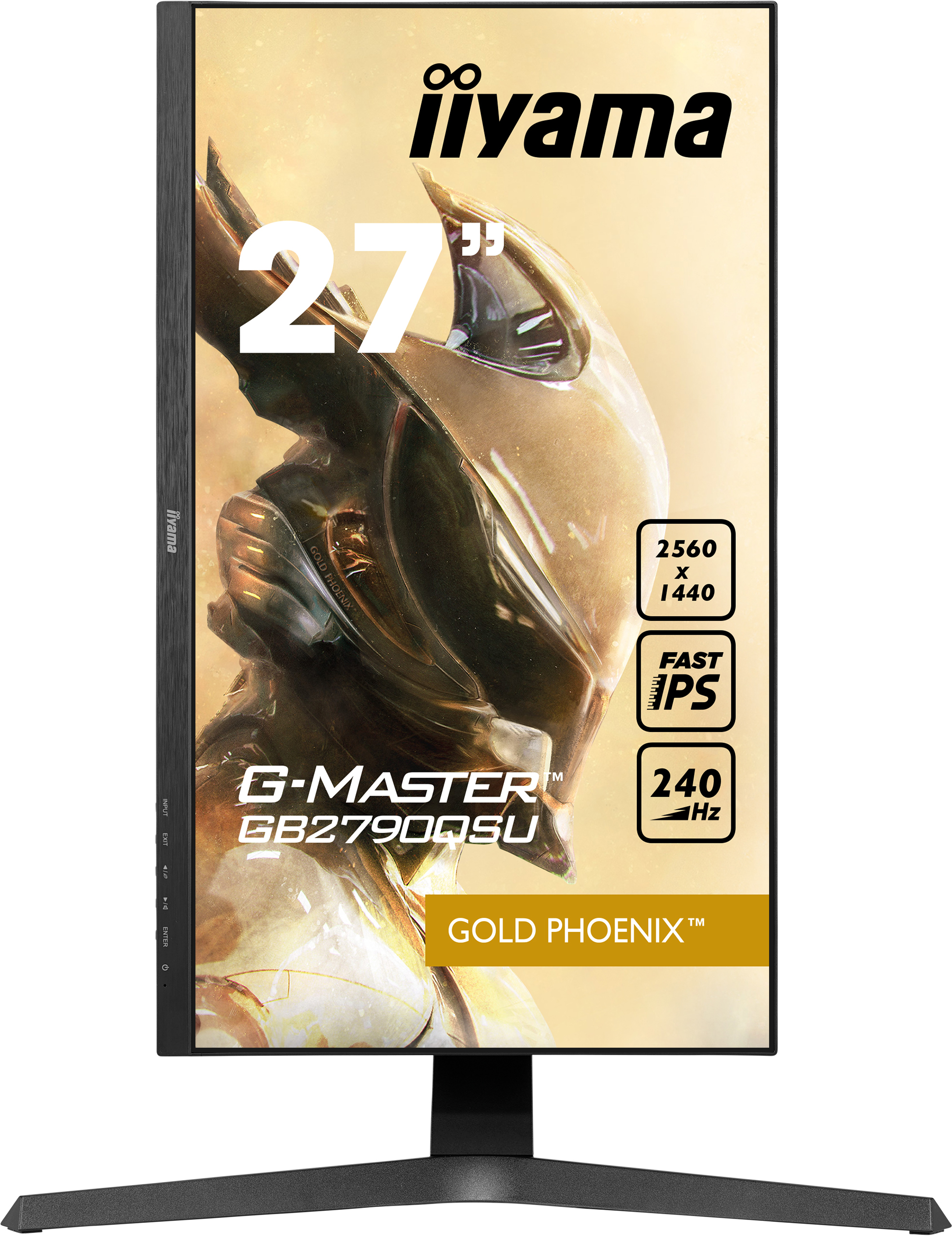 Iiyama G-MASTER GB2790QSU-B1 GOLD PHOENIX | 27" | 2560 x 1440 @240Hz (3.7 megapixel WQHD) | Gaming Monitor