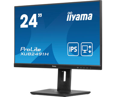 Iiyama ProLite XUB2491H-B1 | 24" Monitor mit IPS-Panel-Technologie, 100Hz Bildwiederholfrequenz und einem 150 mm höhenverstellbaren Standfuß Iiyama ProLite XUB2491H-B1 | 24" Monitor mit IPS-Panel-Technologie, 100Hz Bildwiederholfrequenz und einem 150 mm höhenverstellbaren Standfuß