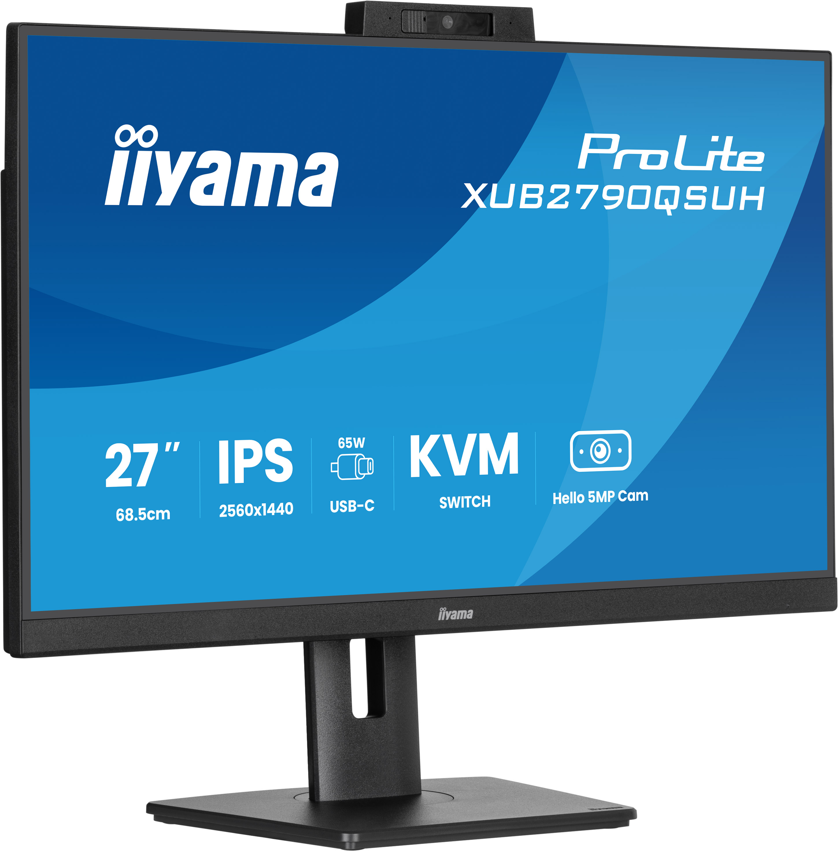 Iiyama ProLite XUB2790QSUH-B2 | 27" QHD Monitor für Home-Office & Videokonferenzen Iiyama ProLite XUB2790QSUH-B2 | 27" QHD Monitor für Home-Office & Videokonferenzen