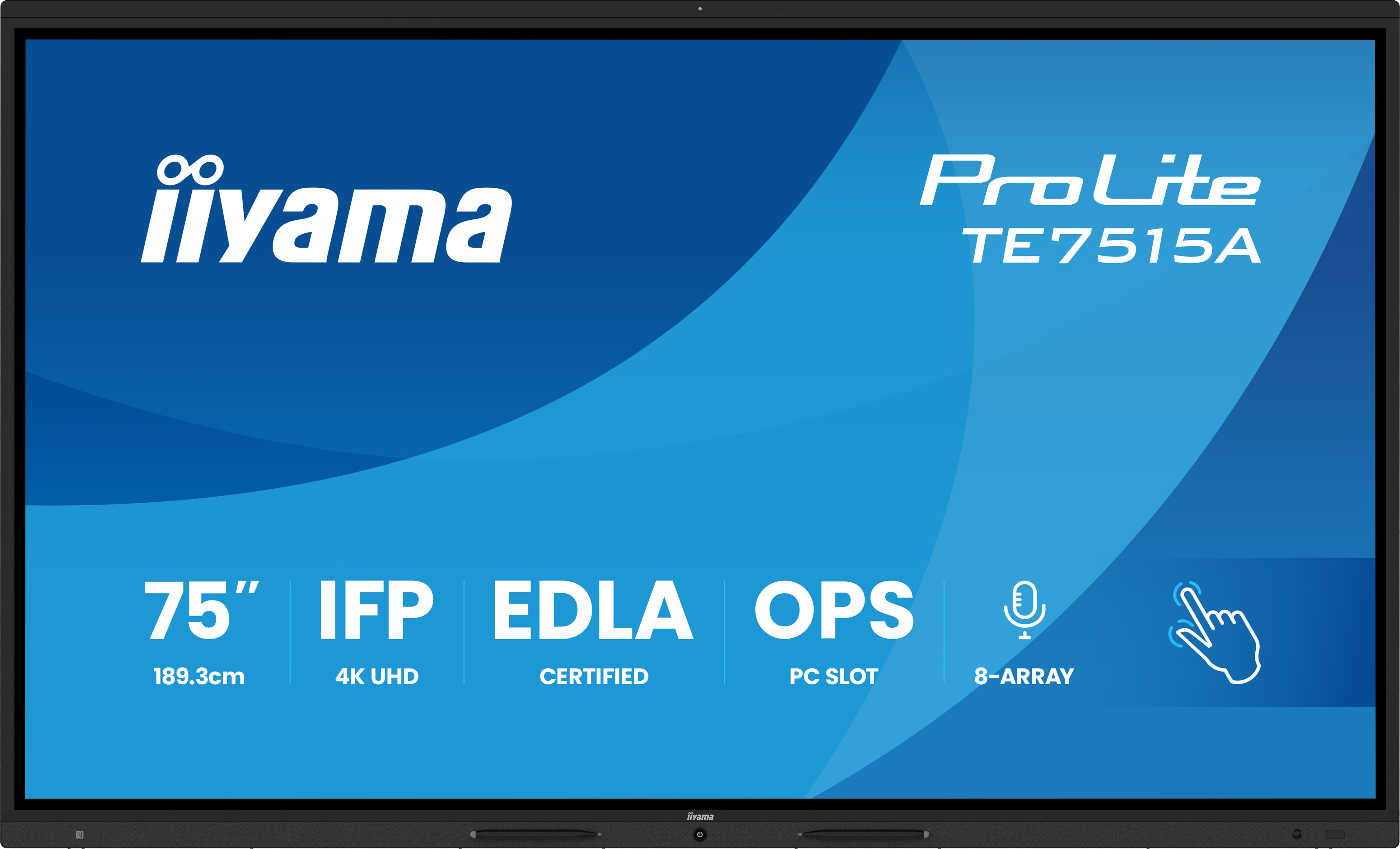 Iiyama ProLite TE7515A-B2AG 75" – Interaktives 4K Touch Display für moderne Meetings & Zusammenarbeit