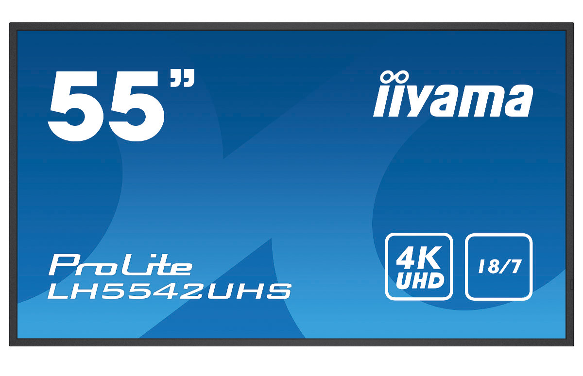 Iiyama ProLite LH5542UHS-B3 | 55" (138,8cm) | professionelles Digital Signage Display mit 4K UHD-Grafik