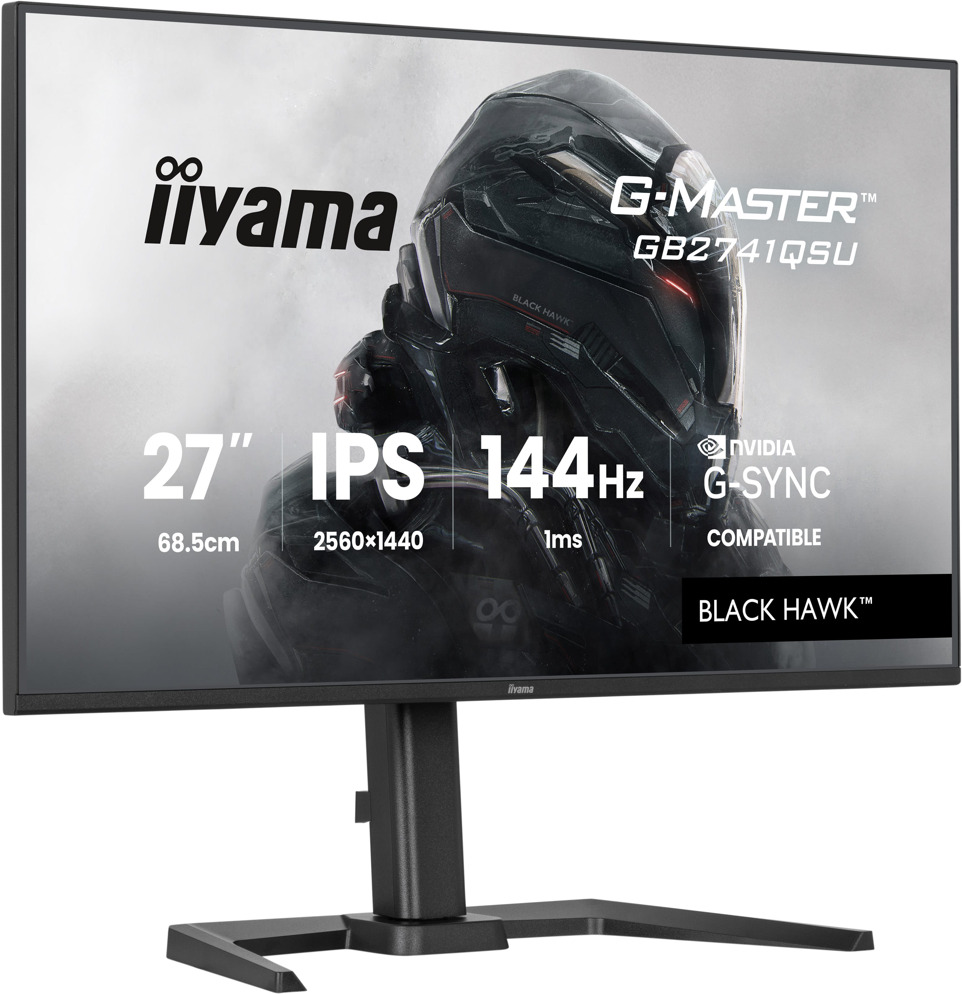 Iiyama G-MASTER GB2741QSU-B1 | 27" QHD Gaming Monitor mit 144 Hz und IPS-Panel