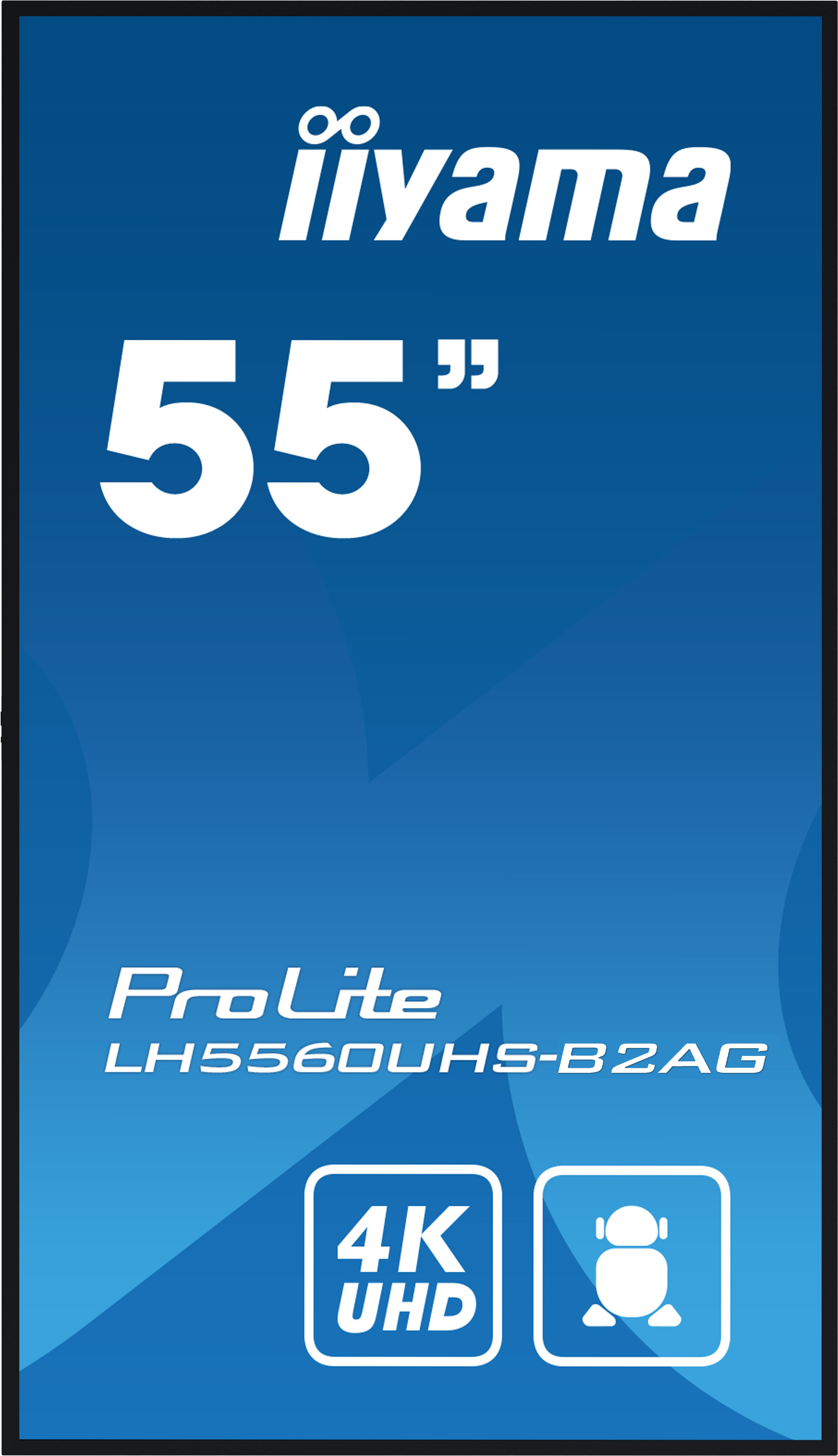 Iiyama ProLite LH5560UHS-B2AG | 55" SLIM 4K UHD Digital-Signage-Display mit Android 11, 24/7-Betrieb